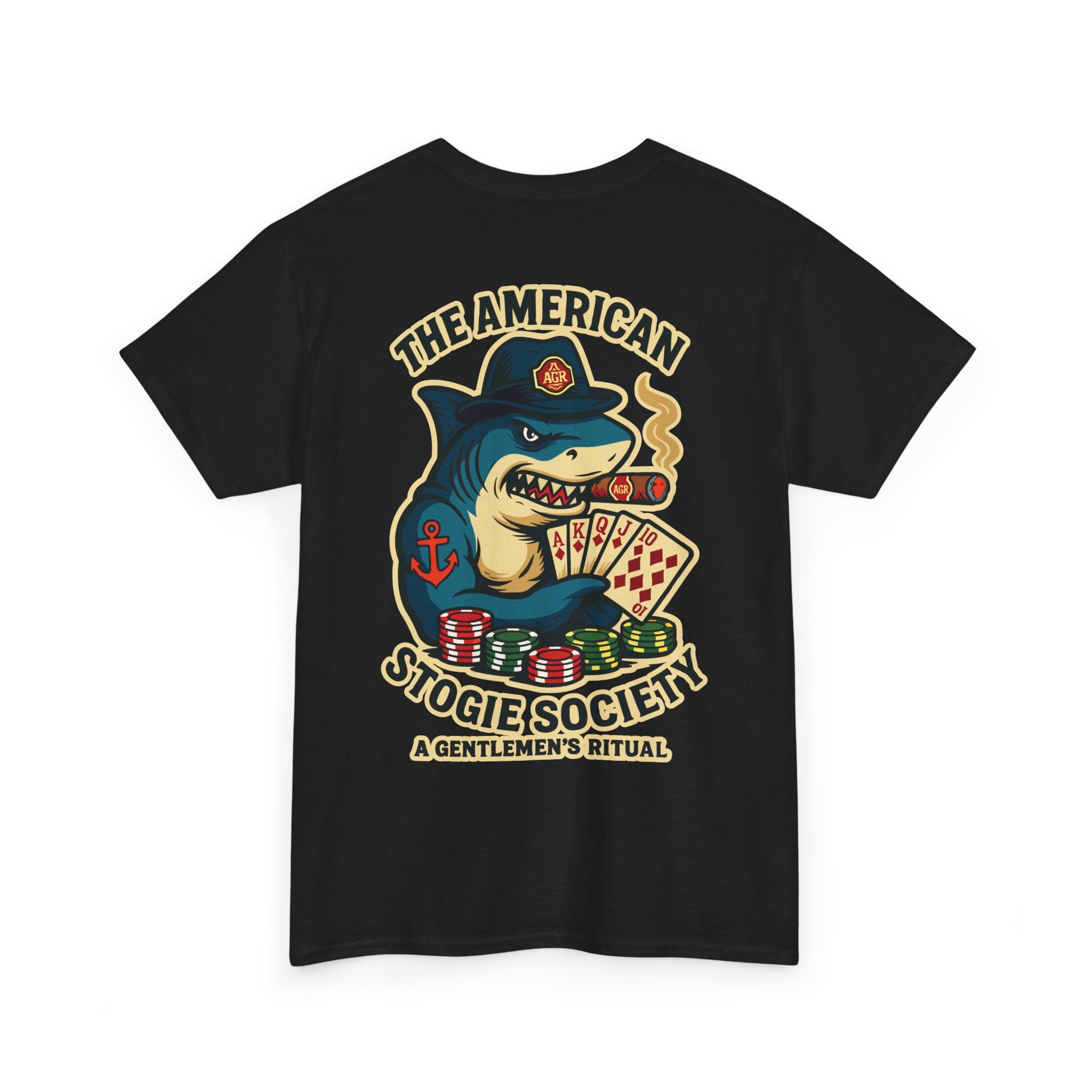 Card Shark Tee - Crew Neck- The American Stogie Society - A Gentlemen’s Ritual