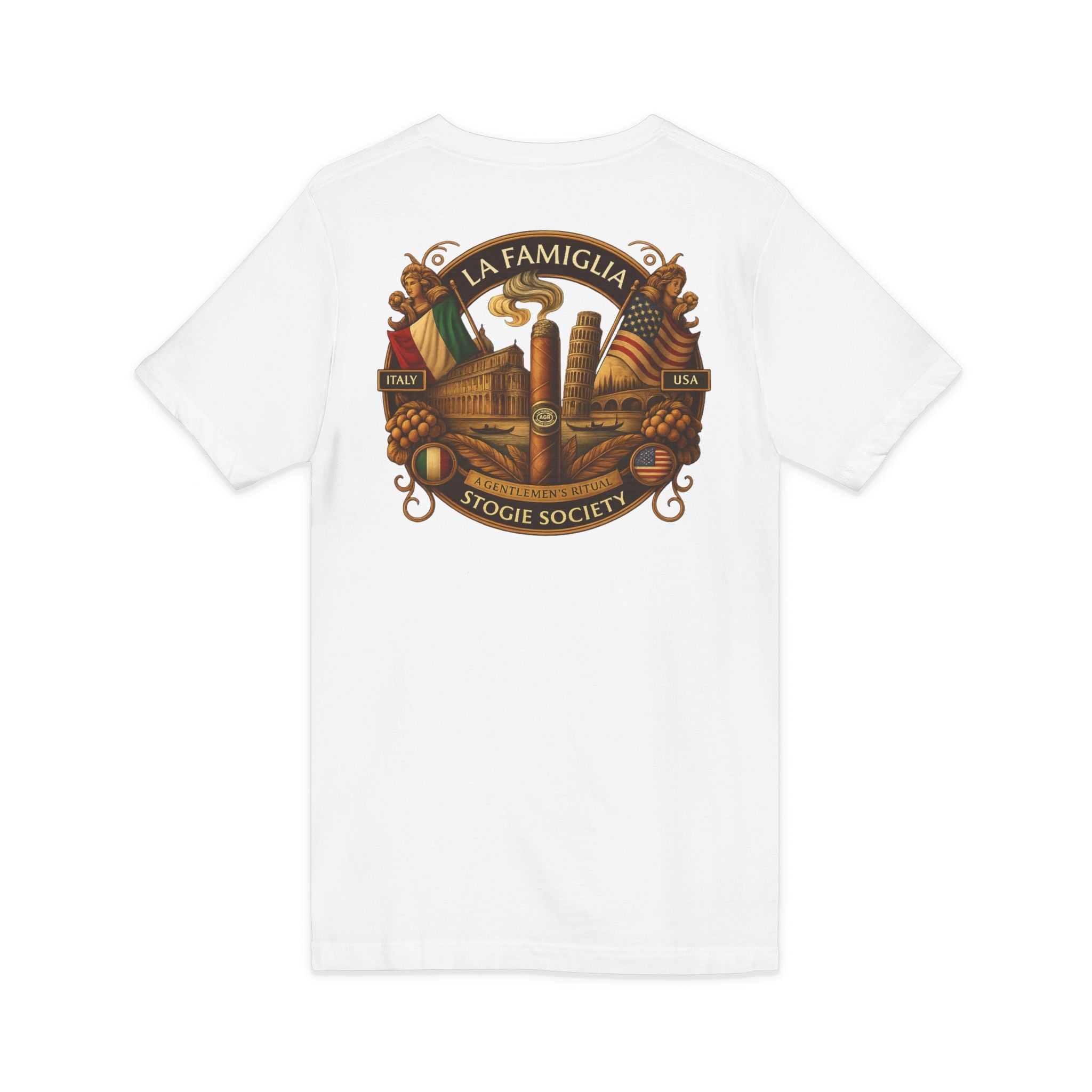 La Famiglia Italy & USA V-Neck – The American Stogie Society by A Gentlemen’s Ritual