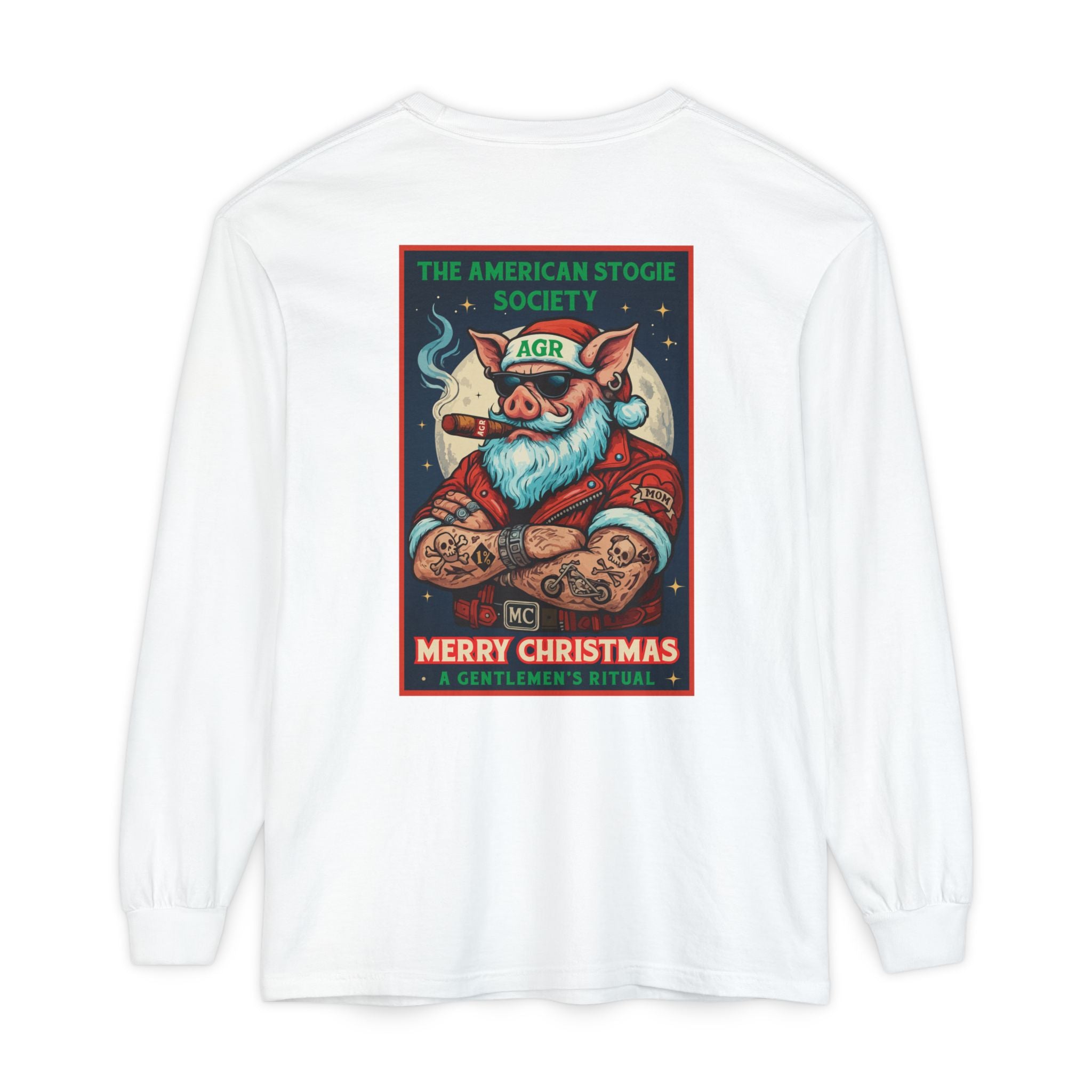 Biker Santa Long Sleeve - A Gentlemen's Ritual