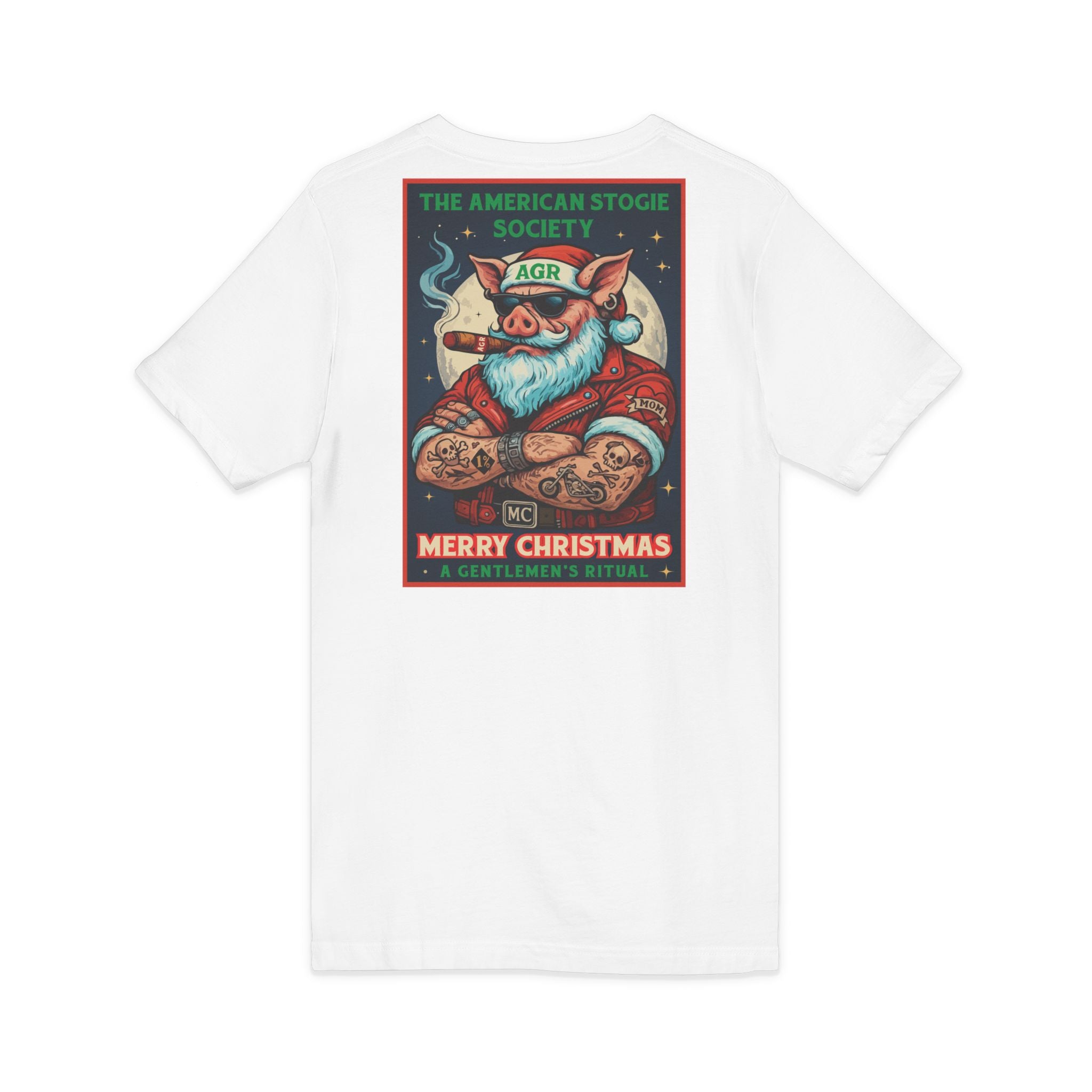 Biker Santa - V Neck – The American Stogie Society by A Gentlemen’s Ritual