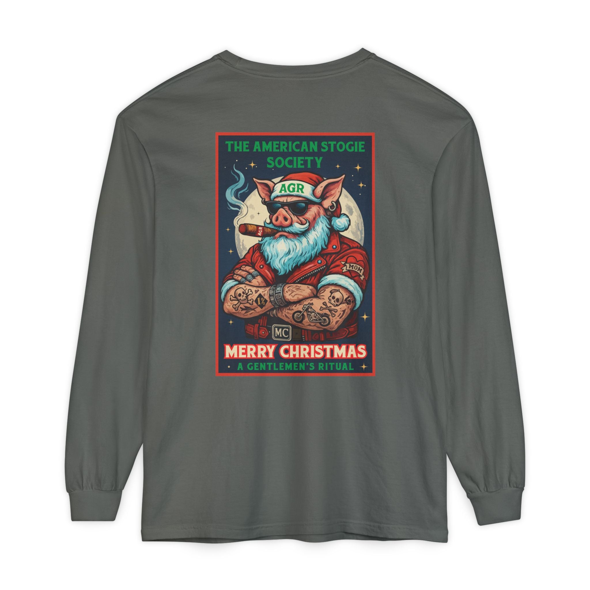 Biker Santa Long Sleeve - A Gentlemen's Ritual