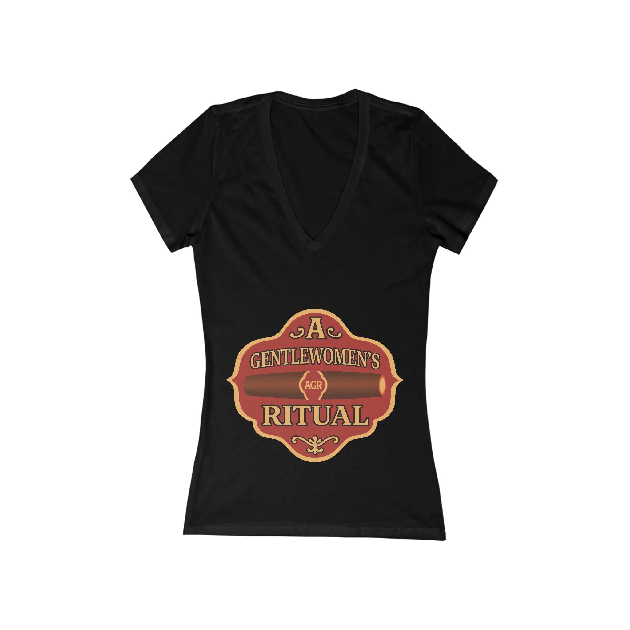 Women's Jersey Short Sleeve Deep V-Neck Tee