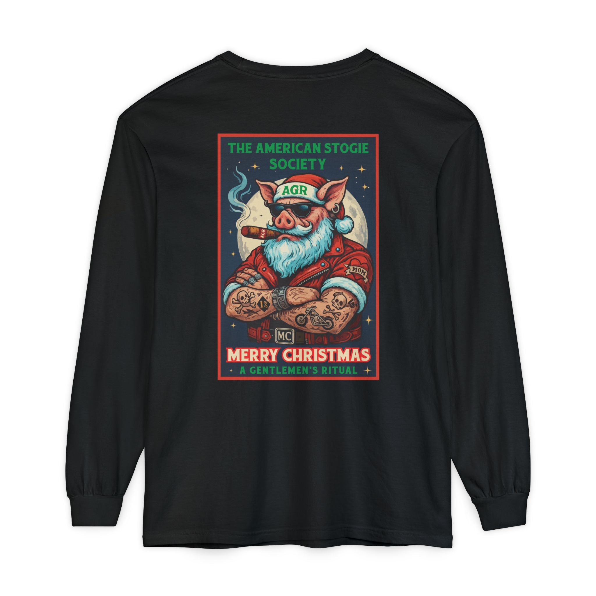 Biker Santa Long Sleeve - A Gentlemen's Ritual