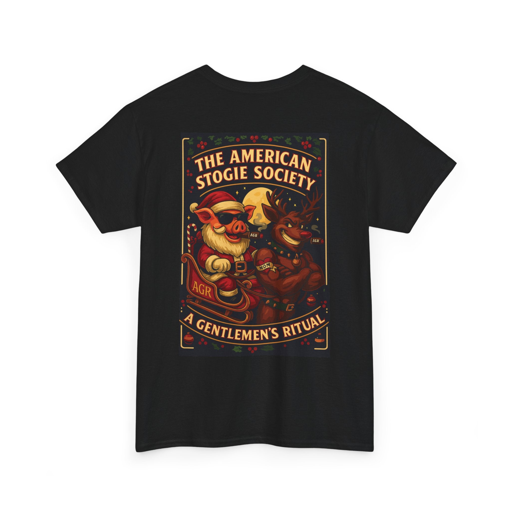 Santa & Rudolph Tee – The American Stogie Society by A Gentlemen’s Ritual