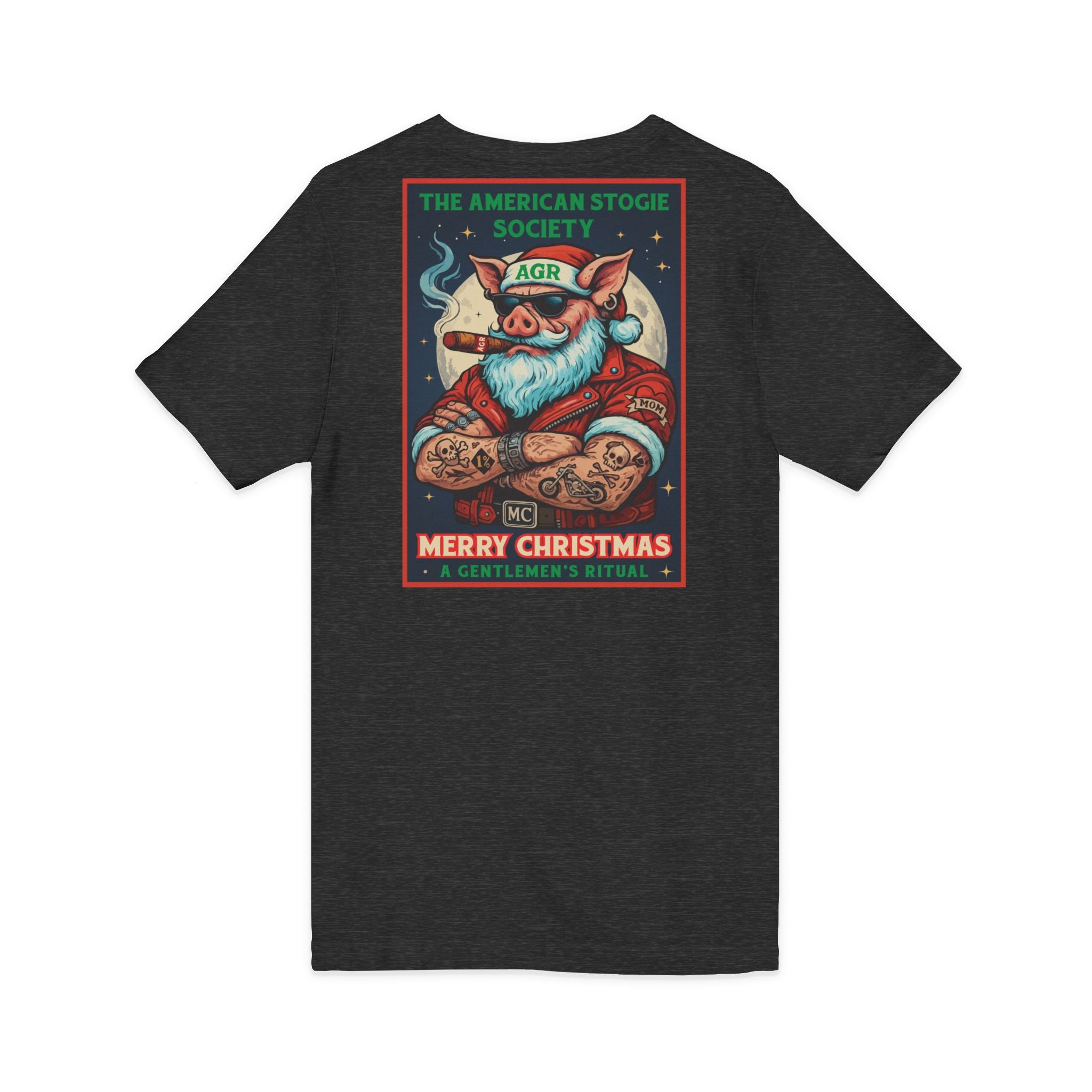 Biker Santa - V Neck – The American Stogie Society by A Gentlemen’s Ritual