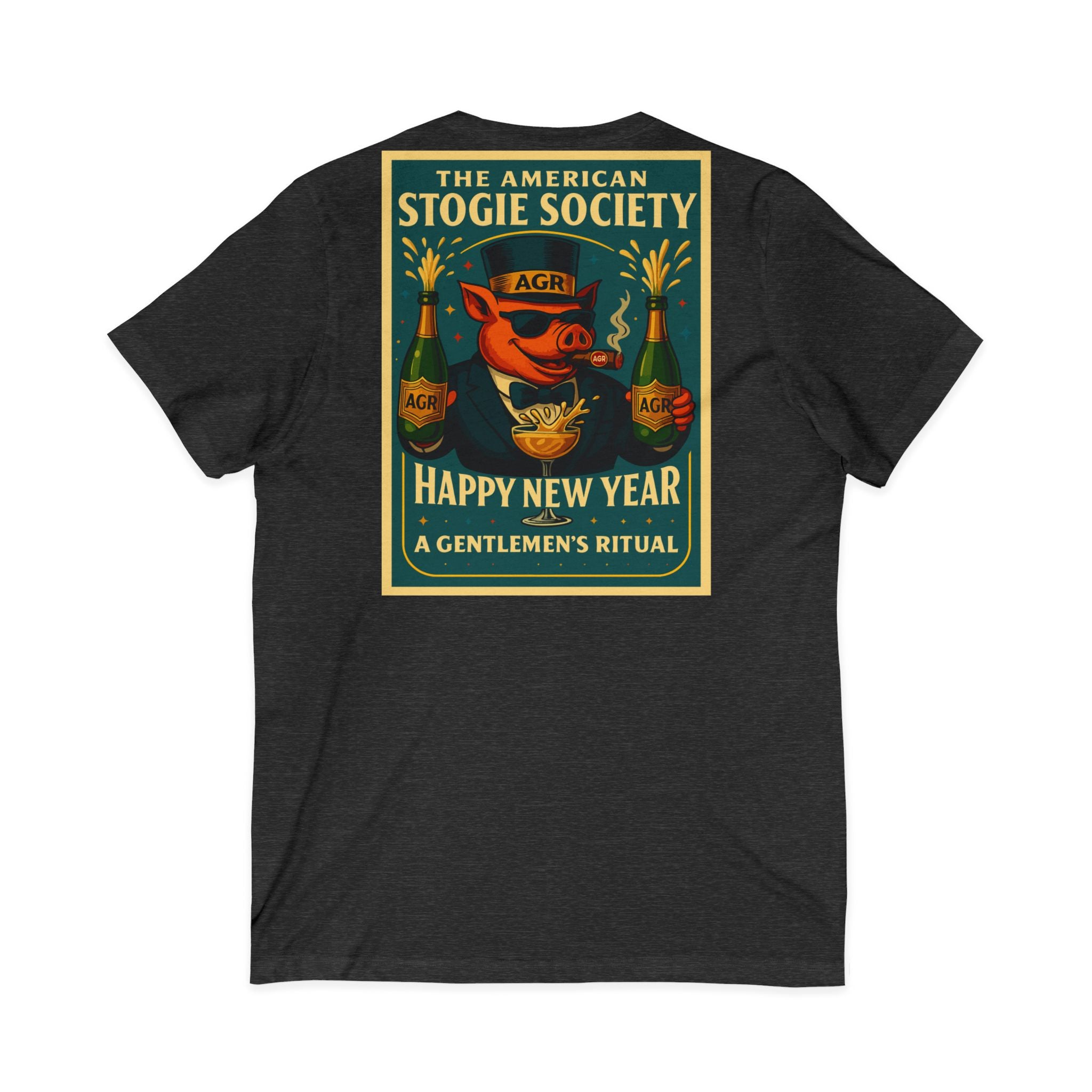 The Happy New Year Celebration V-Neck - The American Stogie Society - A Gentlemen’s Ritual