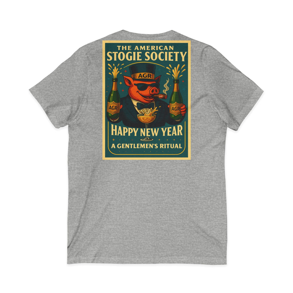 The Happy New Year Celebration V-Neck - The American Stogie Society - A Gentlemen’s Ritual