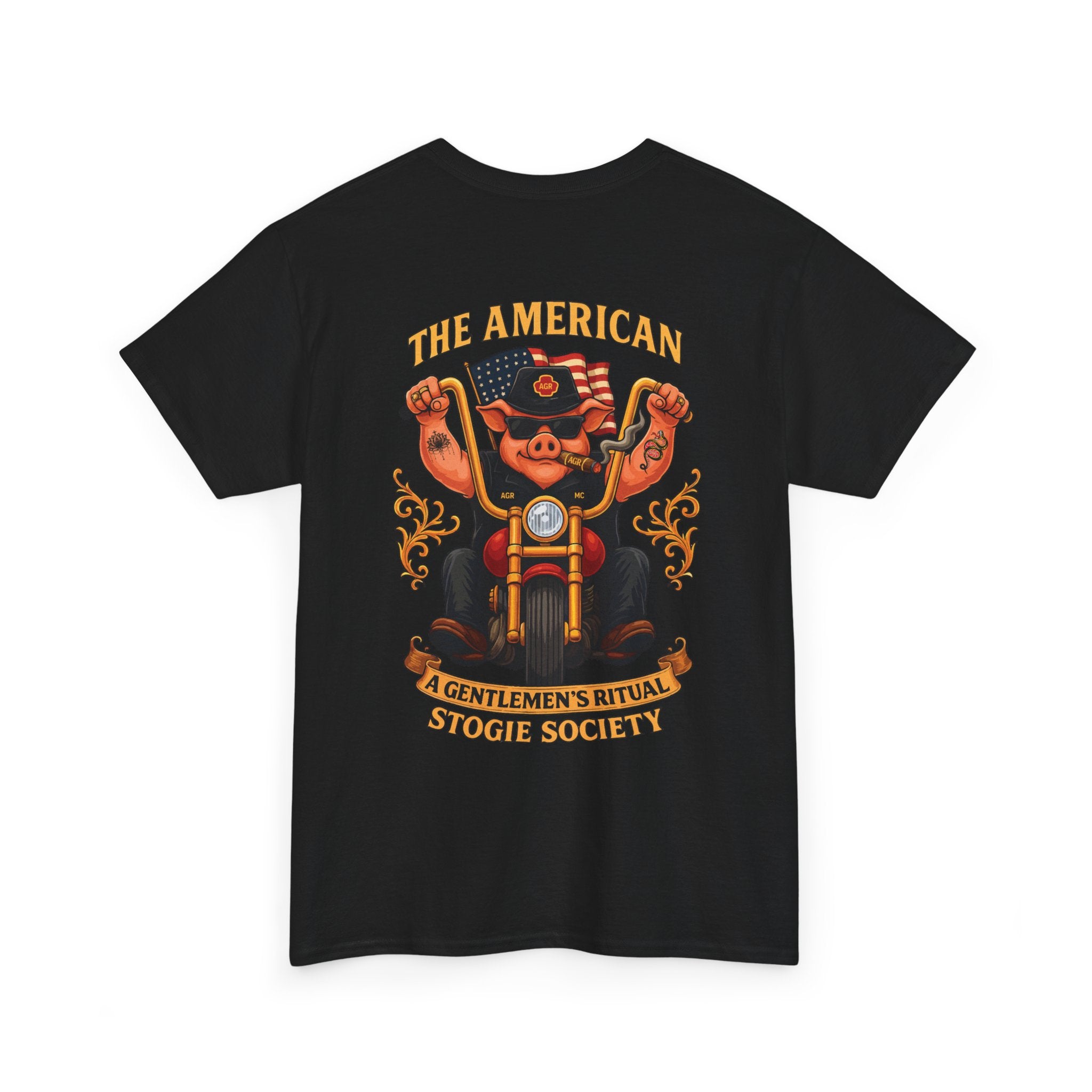 Biker Hog  - Crew Neck Tee – The American Stogie Society by A Gentlemen’s Ritual
