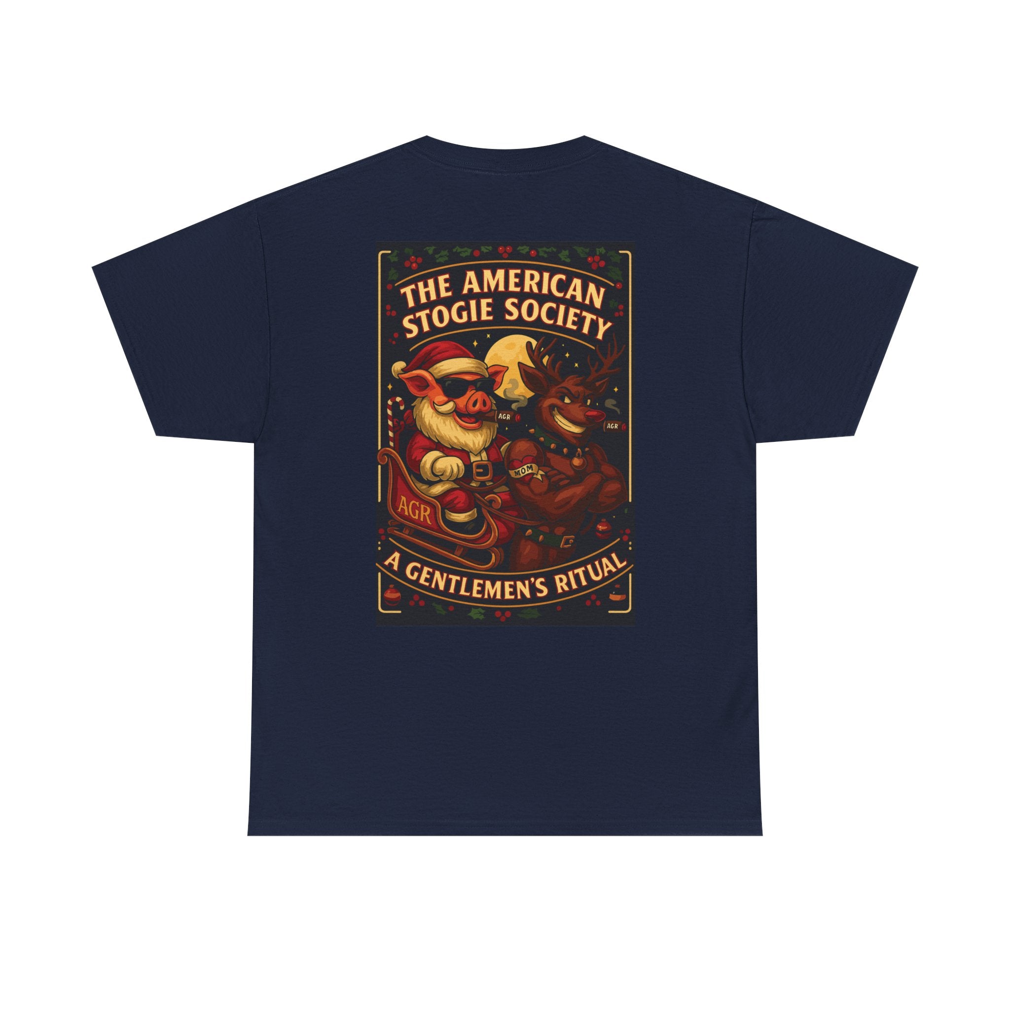 Santa & Rudolph Tee – The American Stogie Society by A Gentlemen’s Ritual