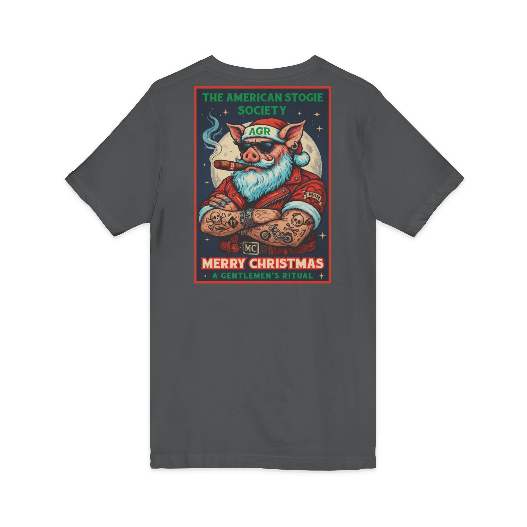 Biker Santa - V Neck – The American Stogie Society by A Gentlemen’s Ritual