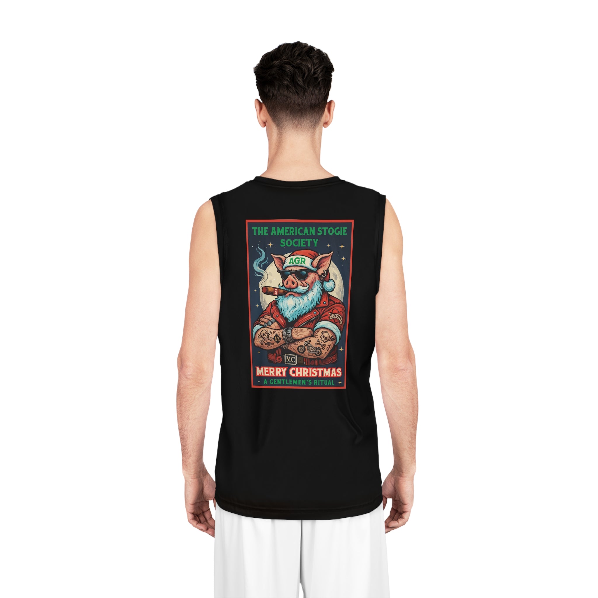 Biker Santa Basketball Jersey – by A Gentlemen’s Ritual