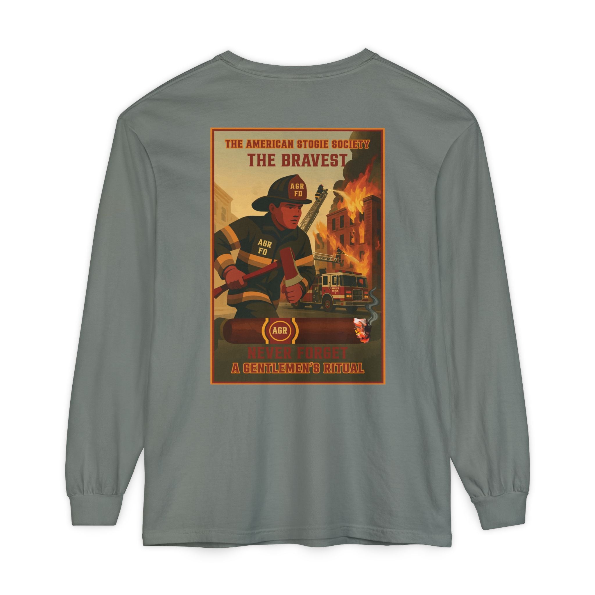 The Bravest Long Sleeve Tee – The American Stogie Society - A Gentlemen’s Ritual