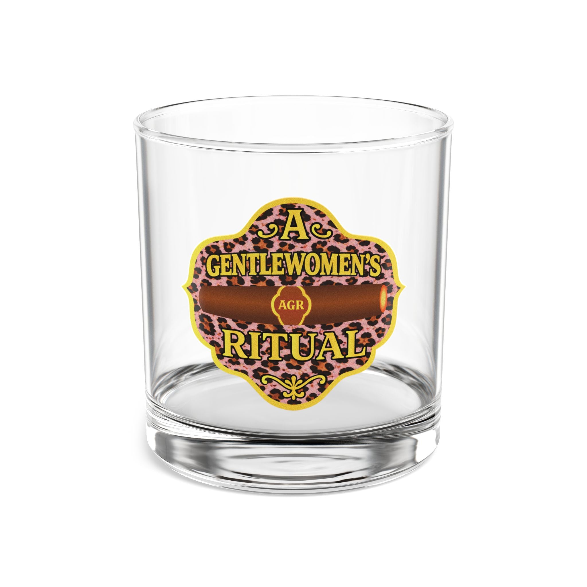 A Gentlewoman’s Ritual Pink Logo Whiskey Glass