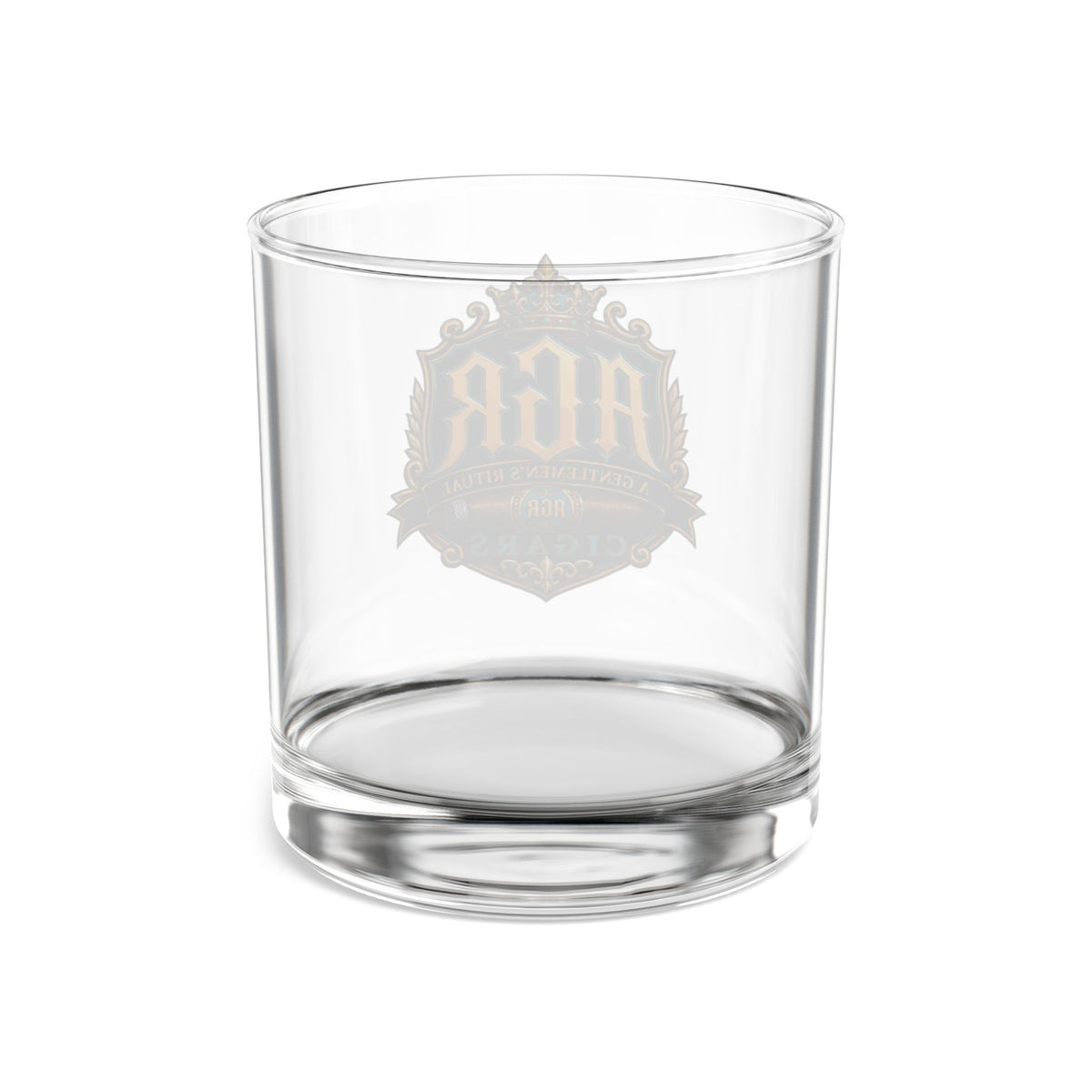 AGR Cigar Logo Rocks Glass – Whiskey & Cocktail Glass by A Gentlemen’s Ritual | Premium Barware