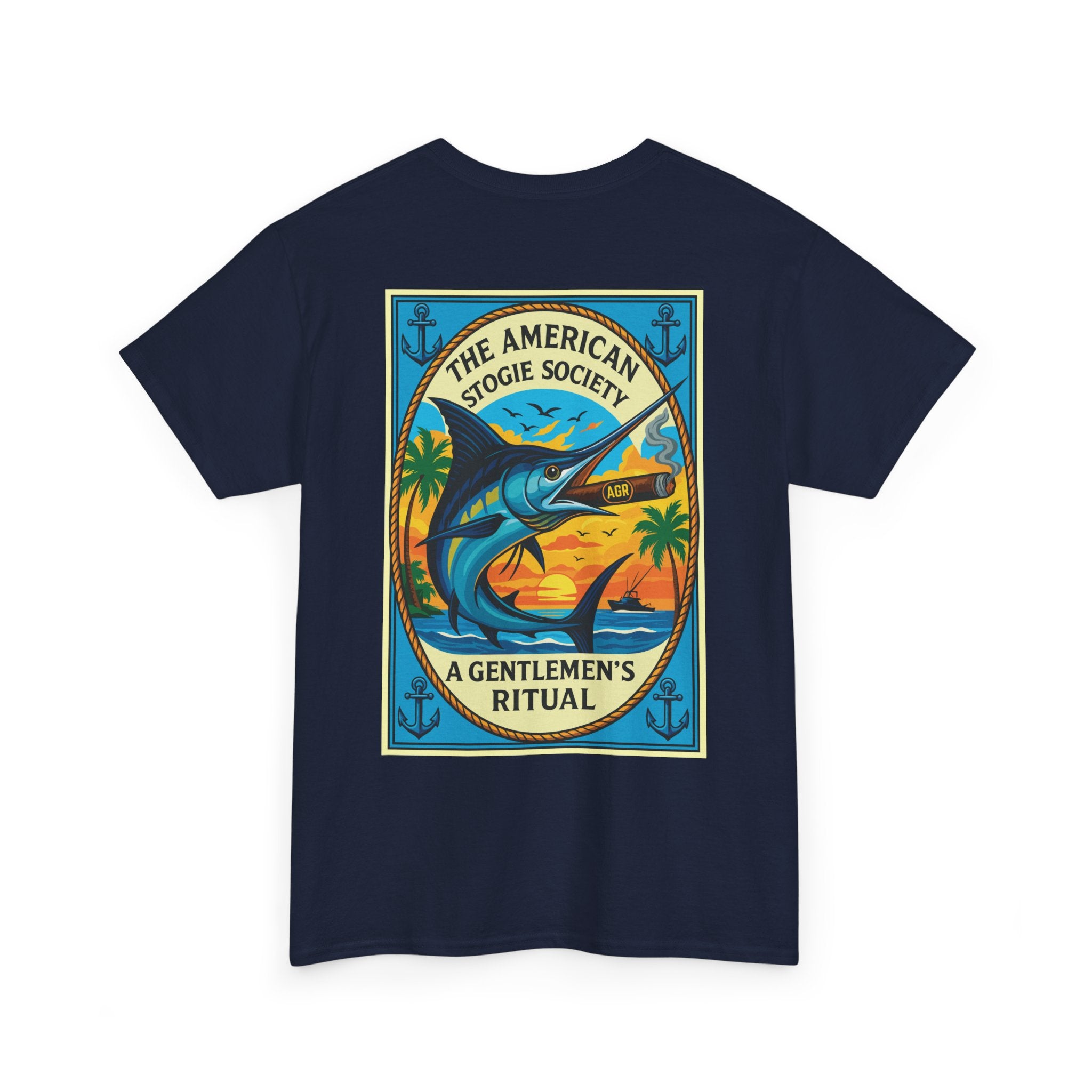 The Marlin - Crew Neck Tee - The American Stogie Society - A Gentlemen’s Ritual