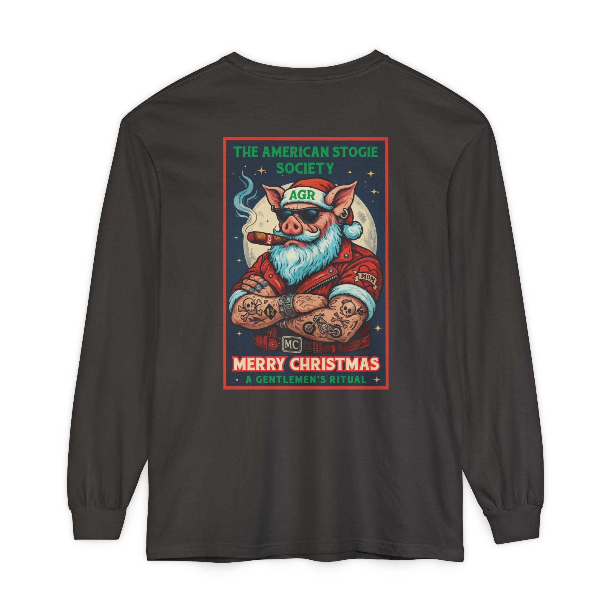 Biker Santa Long Sleeve - A Gentlemen's Ritual