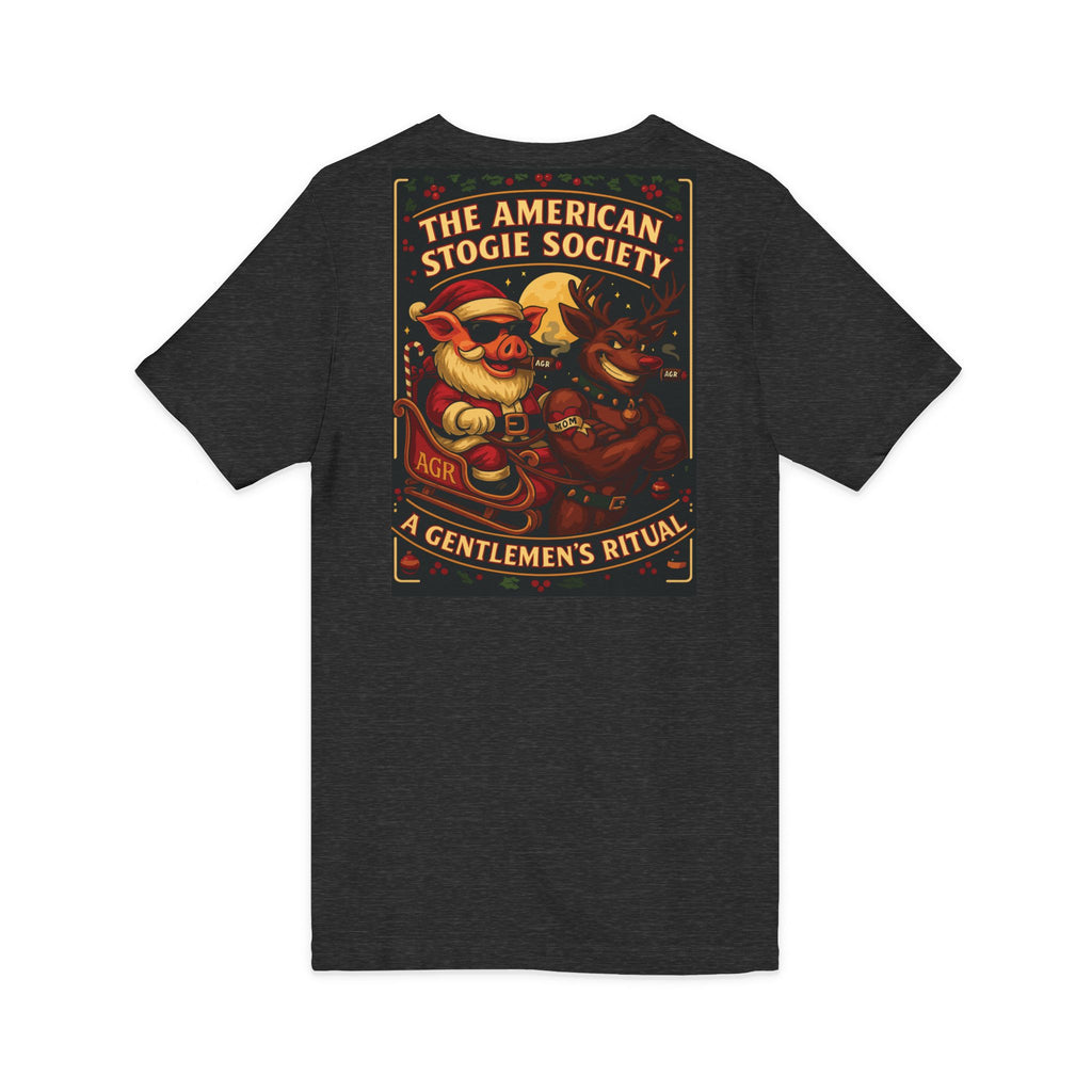 Santa & Rudolph V-Neck – The American Stogie Society by A Gentlemen’s Ritual