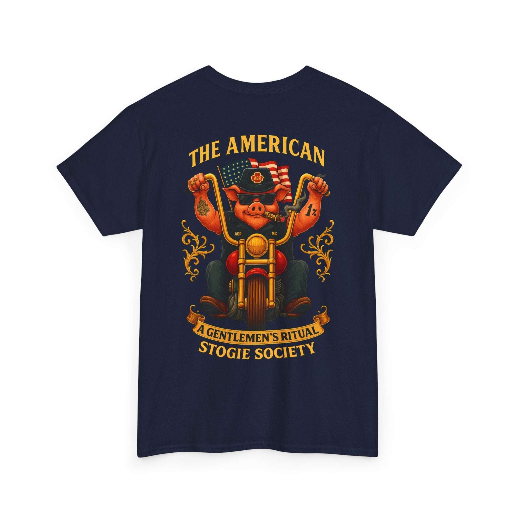 Biker Hog - Crew Neck Tee – The American Stogie Society by A Gentlemen’s Ritual