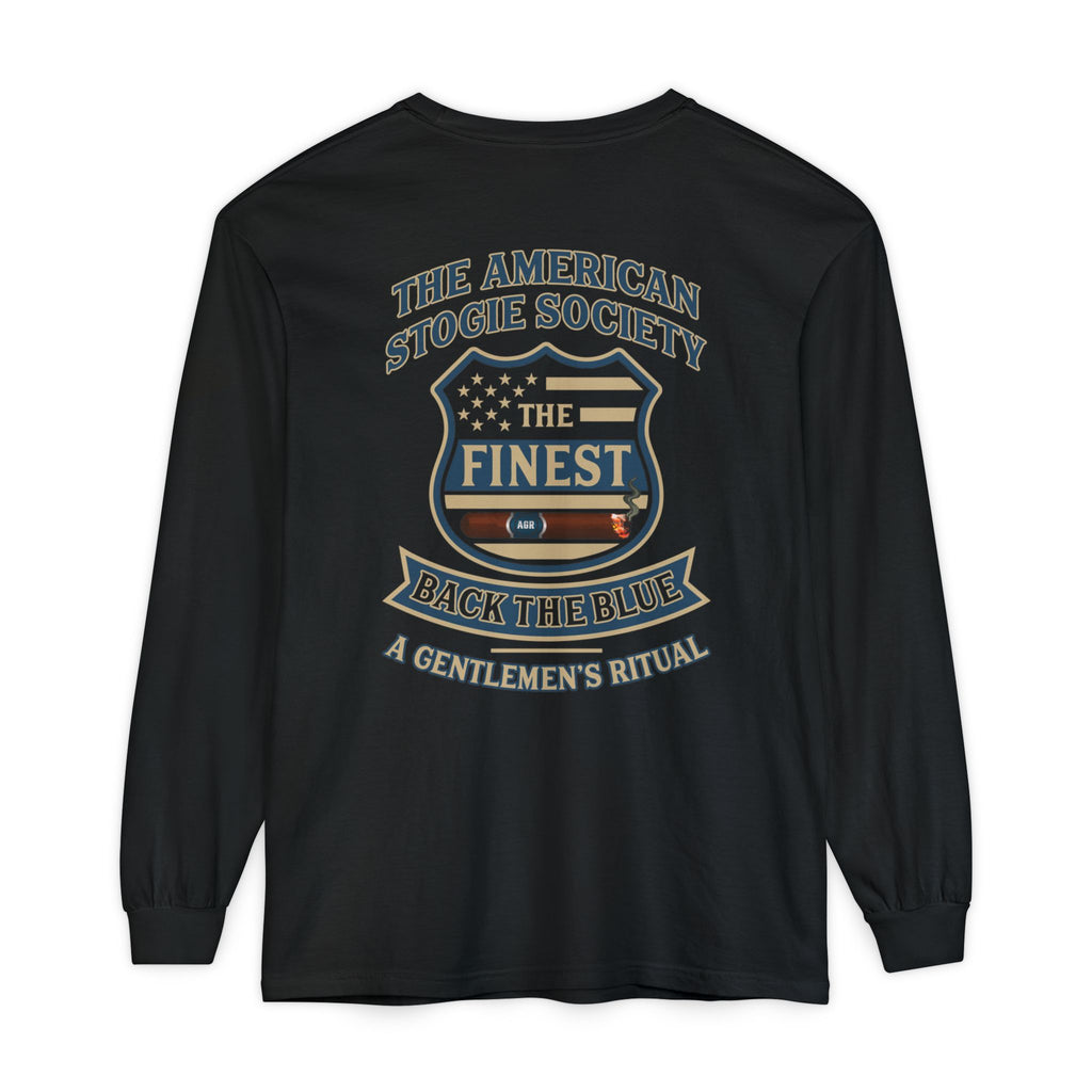 Back The Blue Long Sleeve Tee – The American Stogie Society - A Gentlemen’s Ritual