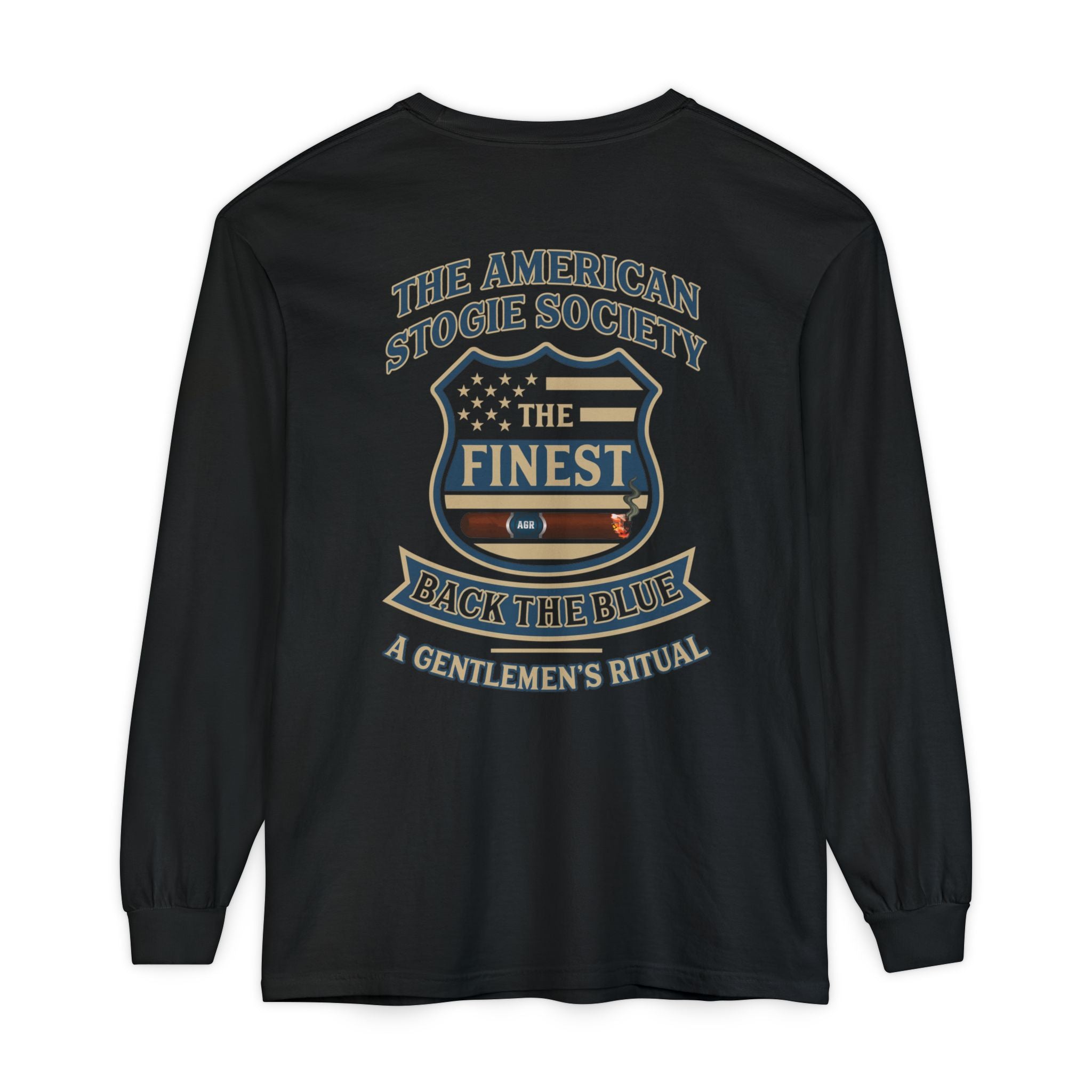 Back The Blue Long Sleeve Tee – The American Stogie Society - A Gentlemen’s Ritual
