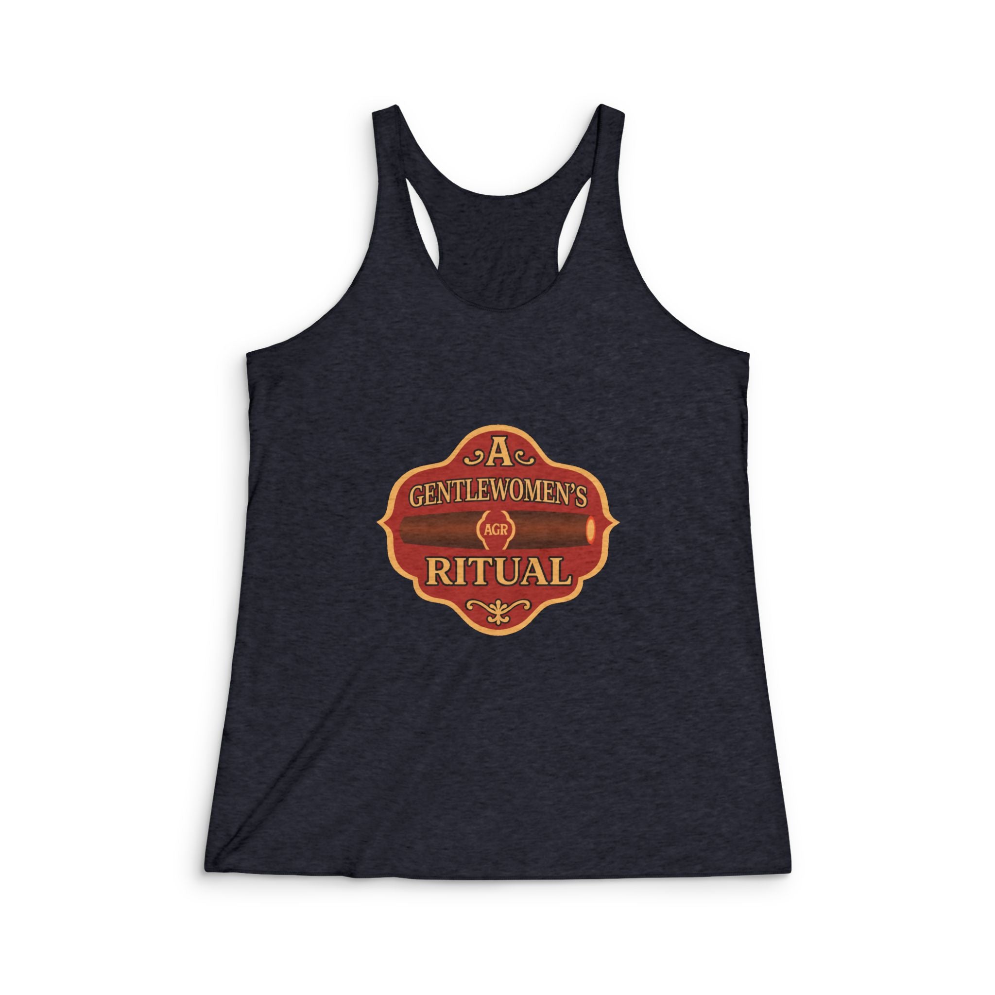 A Gentlewomen’s Ritual Tank Top — Vintage Badge Racerback for Women