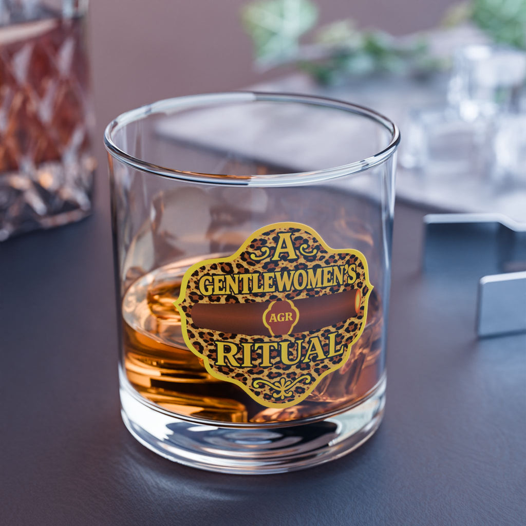 A Gentlewoman’s Ritual Cheetah Logo Wisky Glass