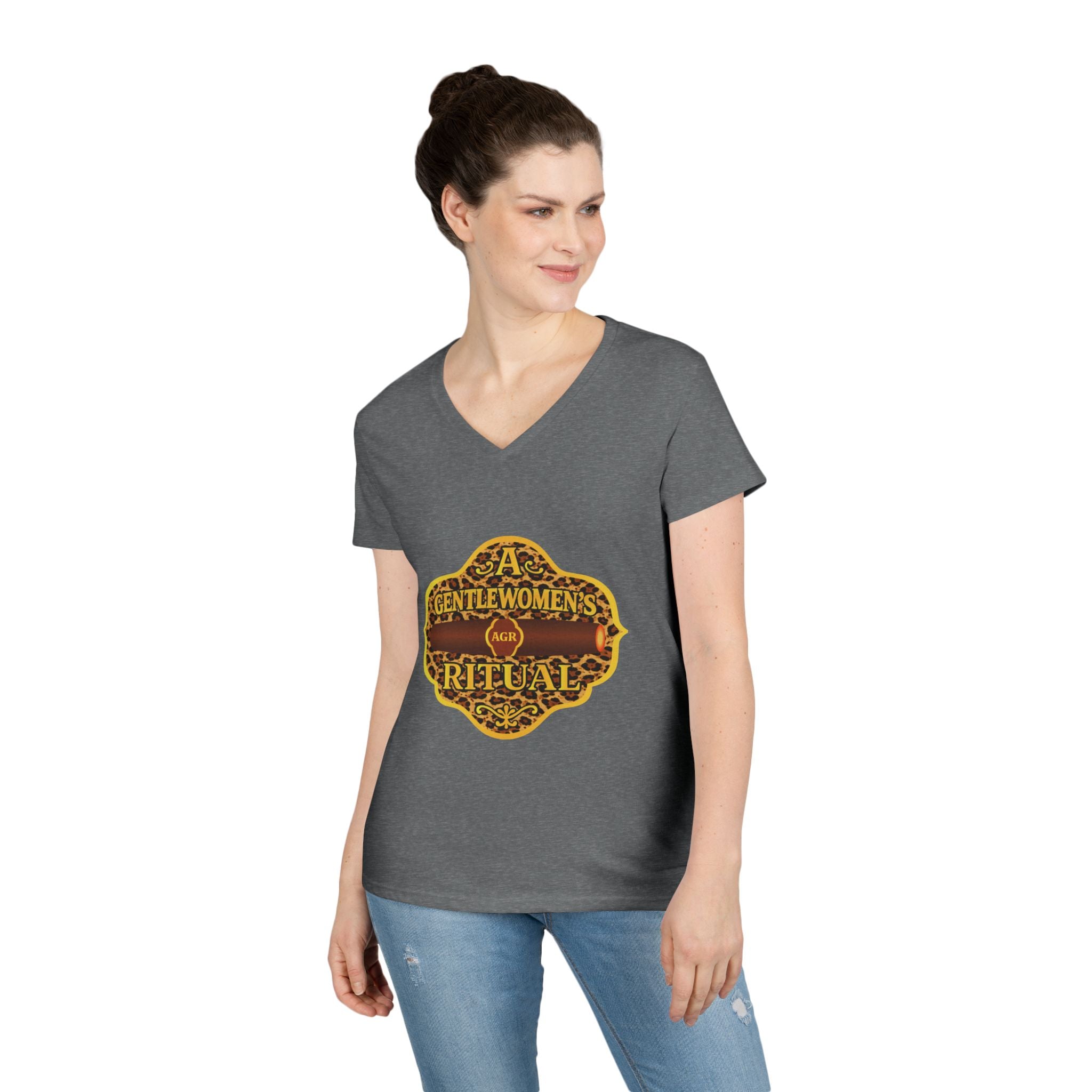 Cheetah Logo V-Neck - A Gentlewoman's Ritual