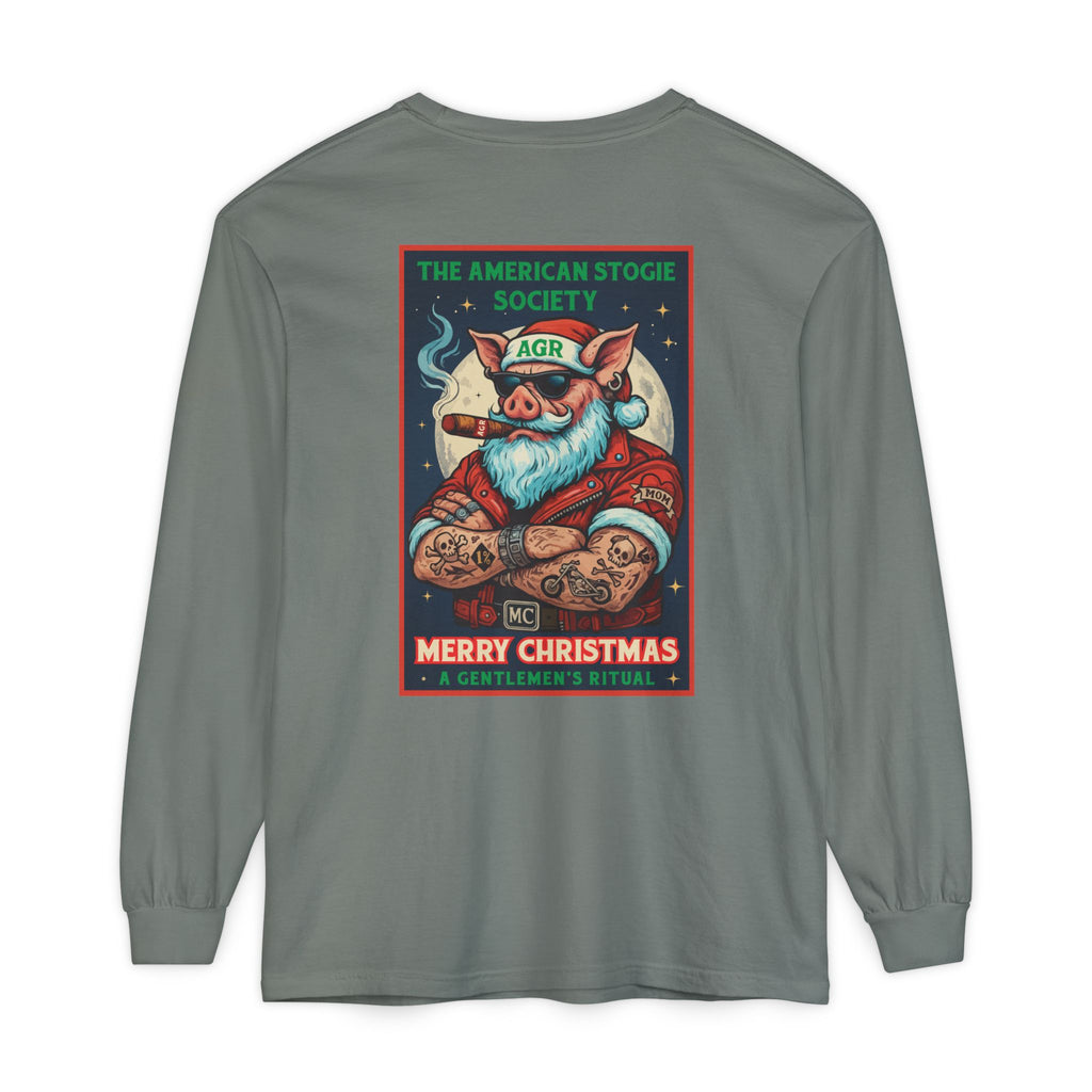 Biker Santa Long Sleeve - A Gentlemen's Ritual