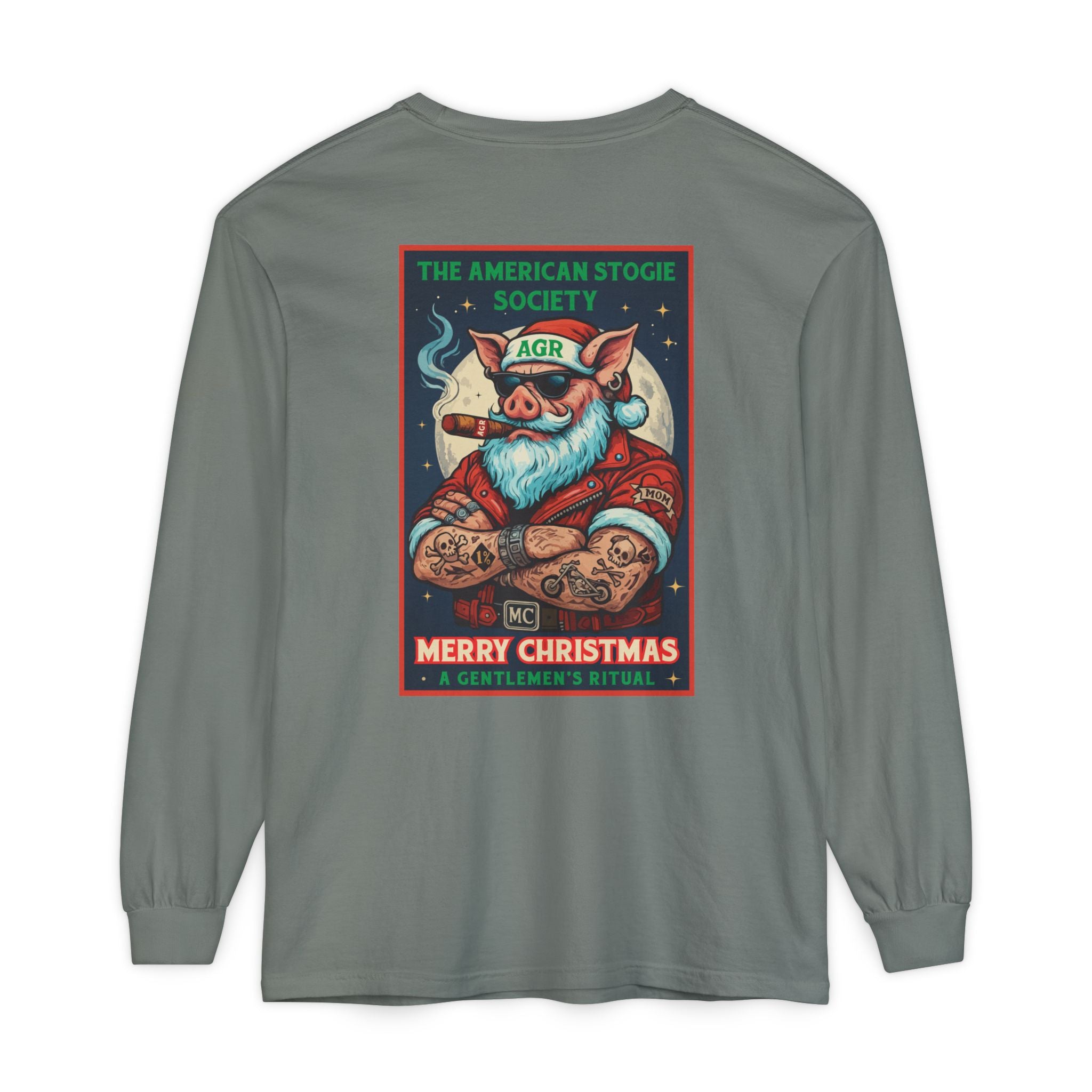 Biker Santa Long Sleeve - A Gentlemen's Ritual