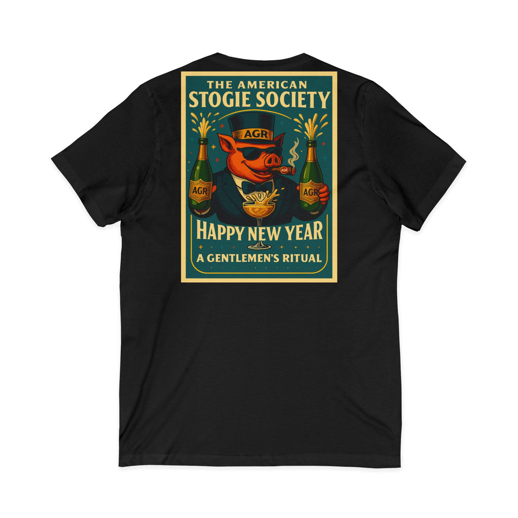 The Happy New Year Celebration V-Neck - The American Stogie Society - A Gentlemen’s Ritual