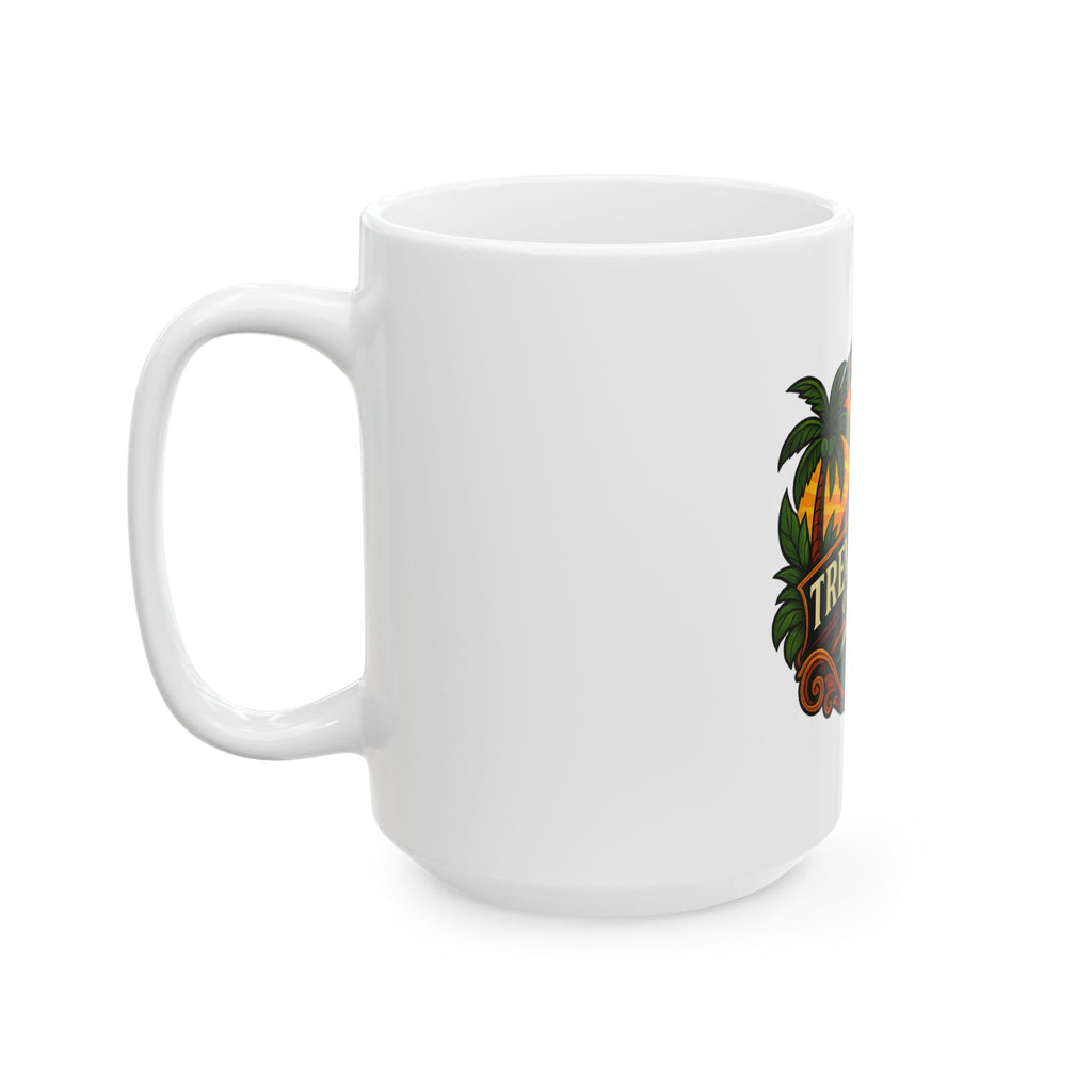Treviso Bay Cigar Club Ceramic Mug – Tropical Cigar Logo Coffee Cup (11oz/15oz)