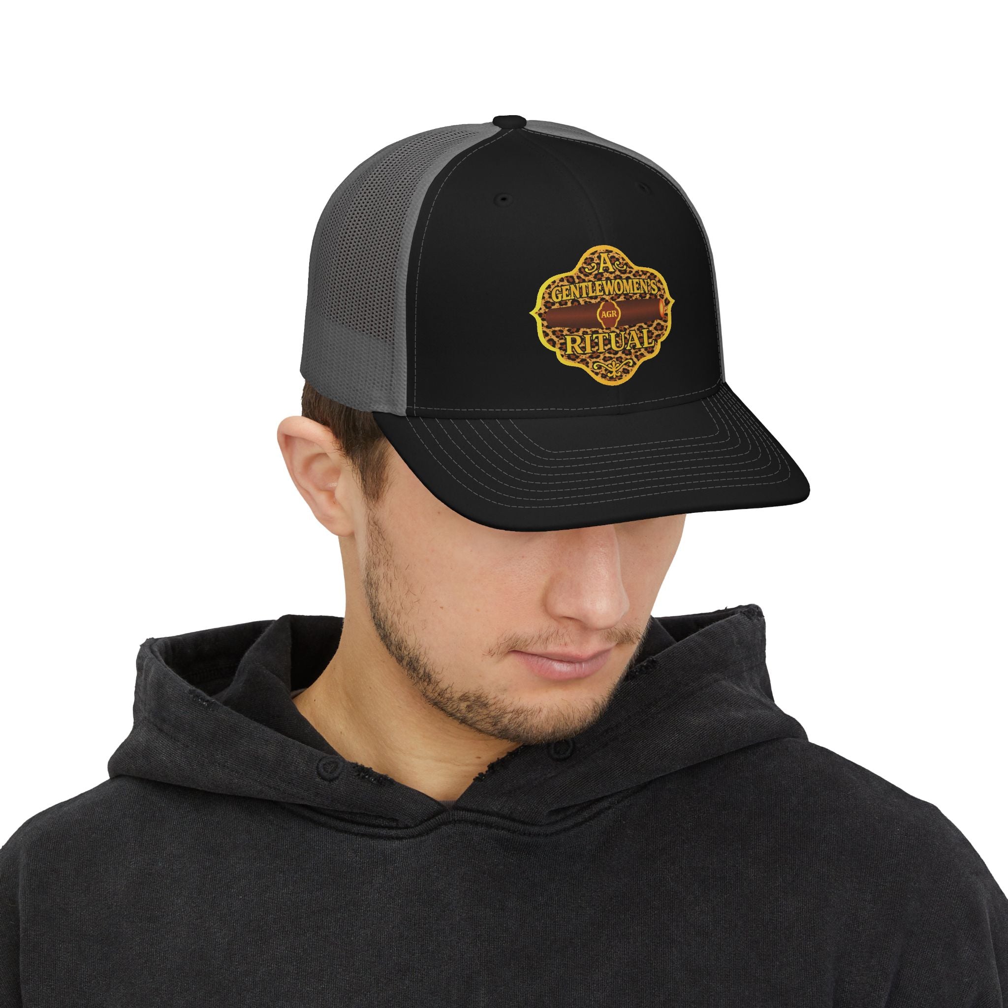 Cheetah logo Snapback Trucker Cap