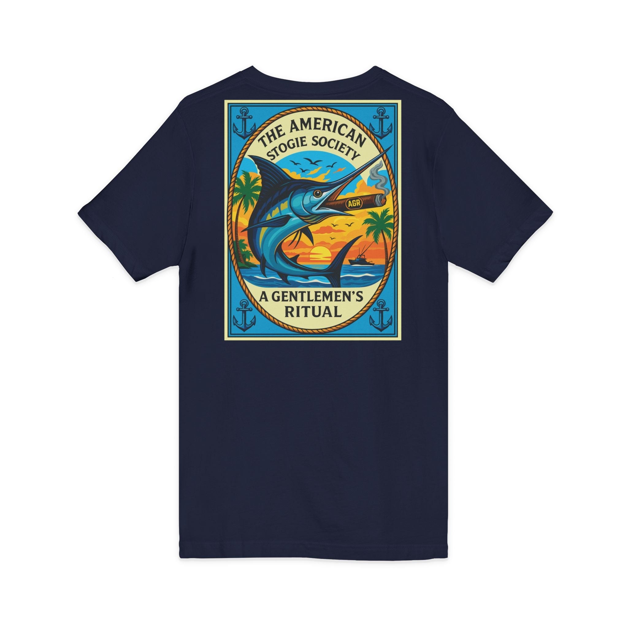 The Marlin - V-Neck - The American Stogie Society - A Gentlemen’s Ritual