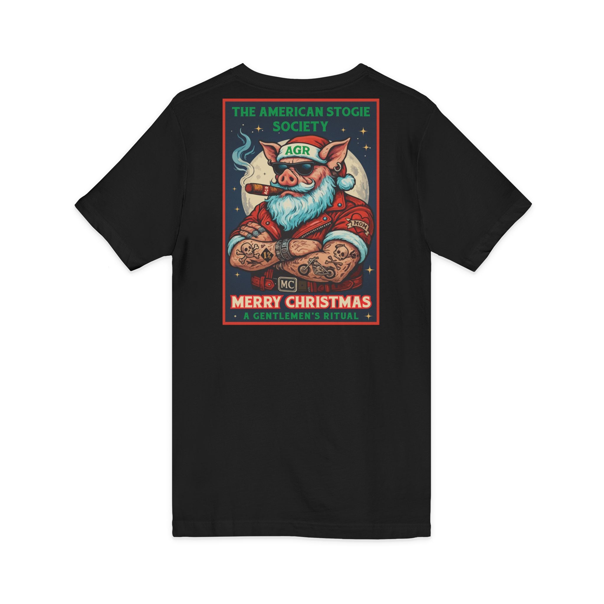 Biker Santa - V Neck – The American Stogie Society by A Gentlemen’s Ritual