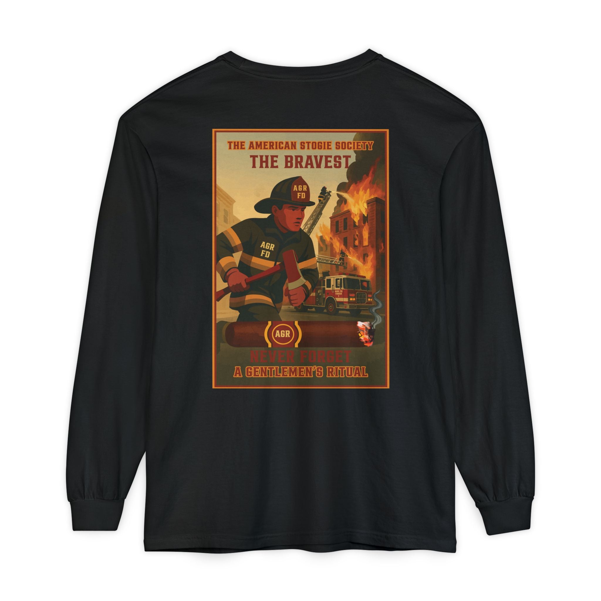The Bravest Long Sleeve Tee – The American Stogie Society - A Gentlemen’s Ritual