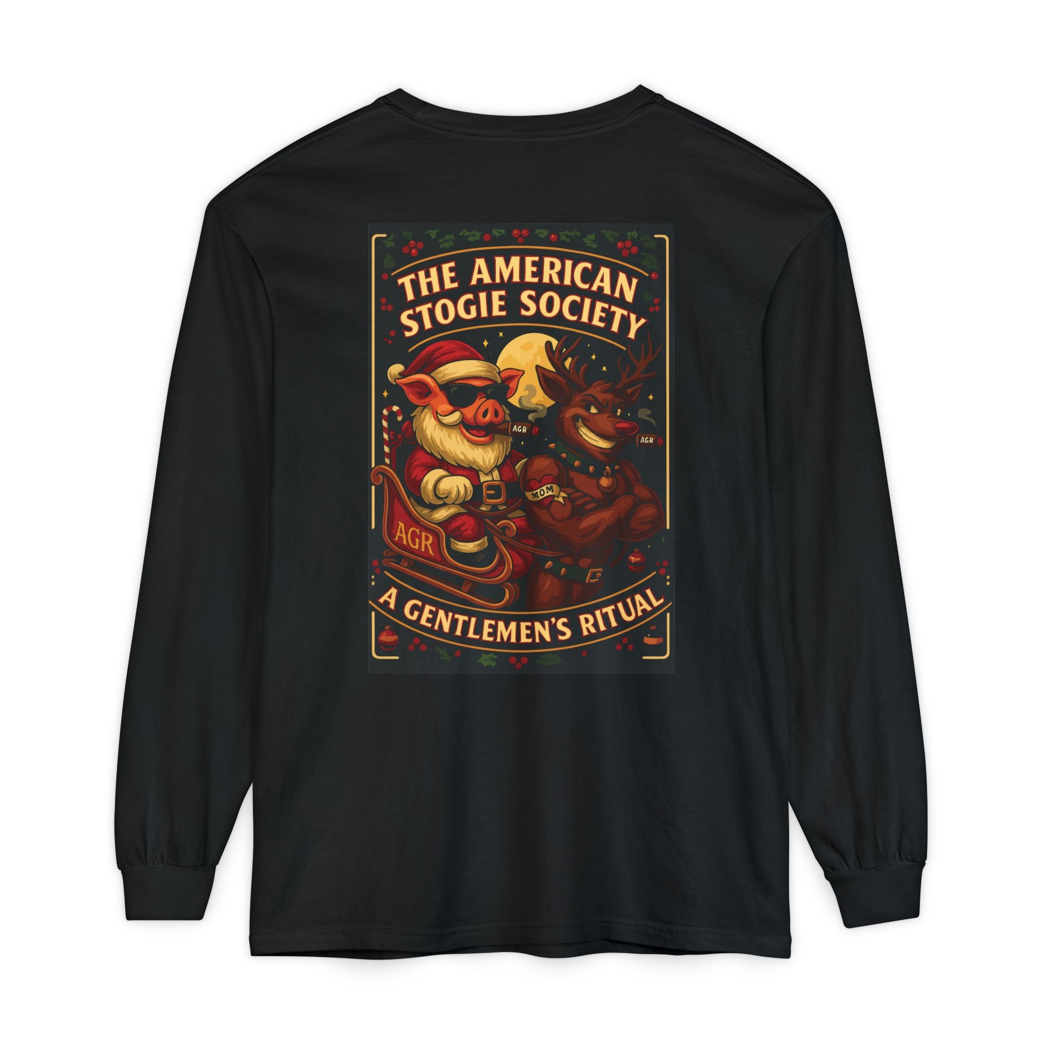 Santa and Rudolph Long Sleeve - A Gentlemen's Ritual