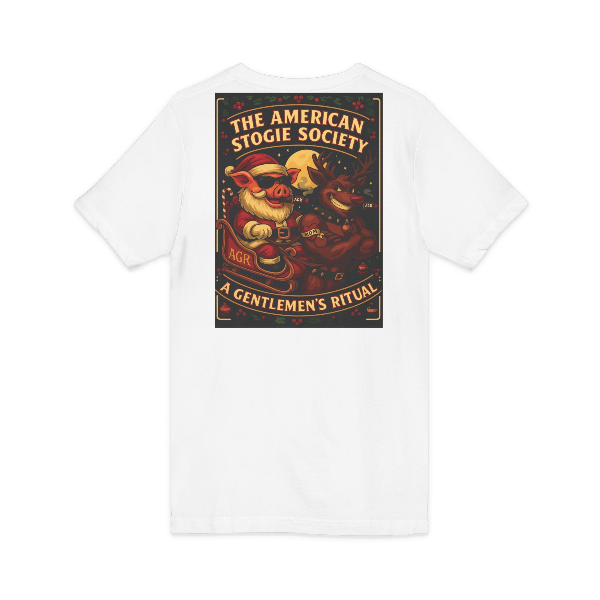 Santa & Rudolph V-Neck – The American Stogie Society by A Gentlemen’s Ritual