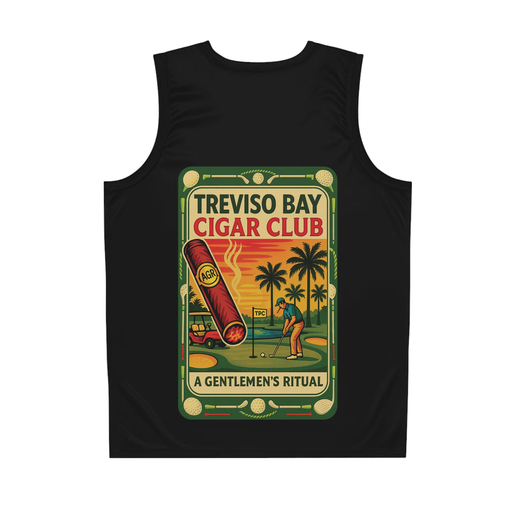 Treviso Bay Cigar Golfer -  Basketball Jersey – by A Gentlemen’s Ritual