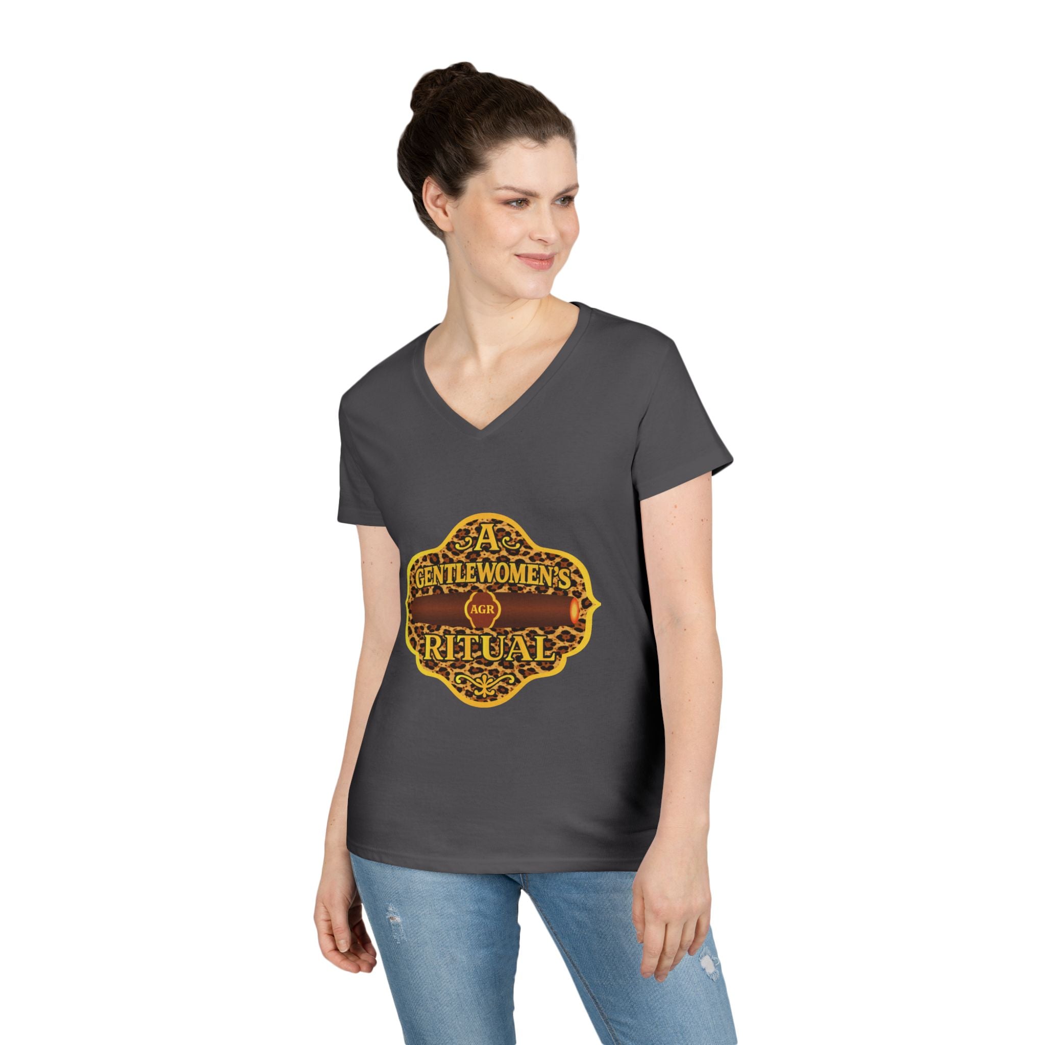 Cheetah Logo V-Neck - A Gentlewoman's Ritual