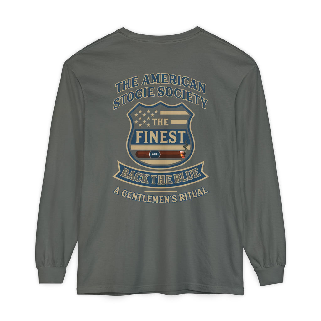 Back The Blue Long Sleeve Tee – The American Stogie Society - A Gentlemen’s Ritual