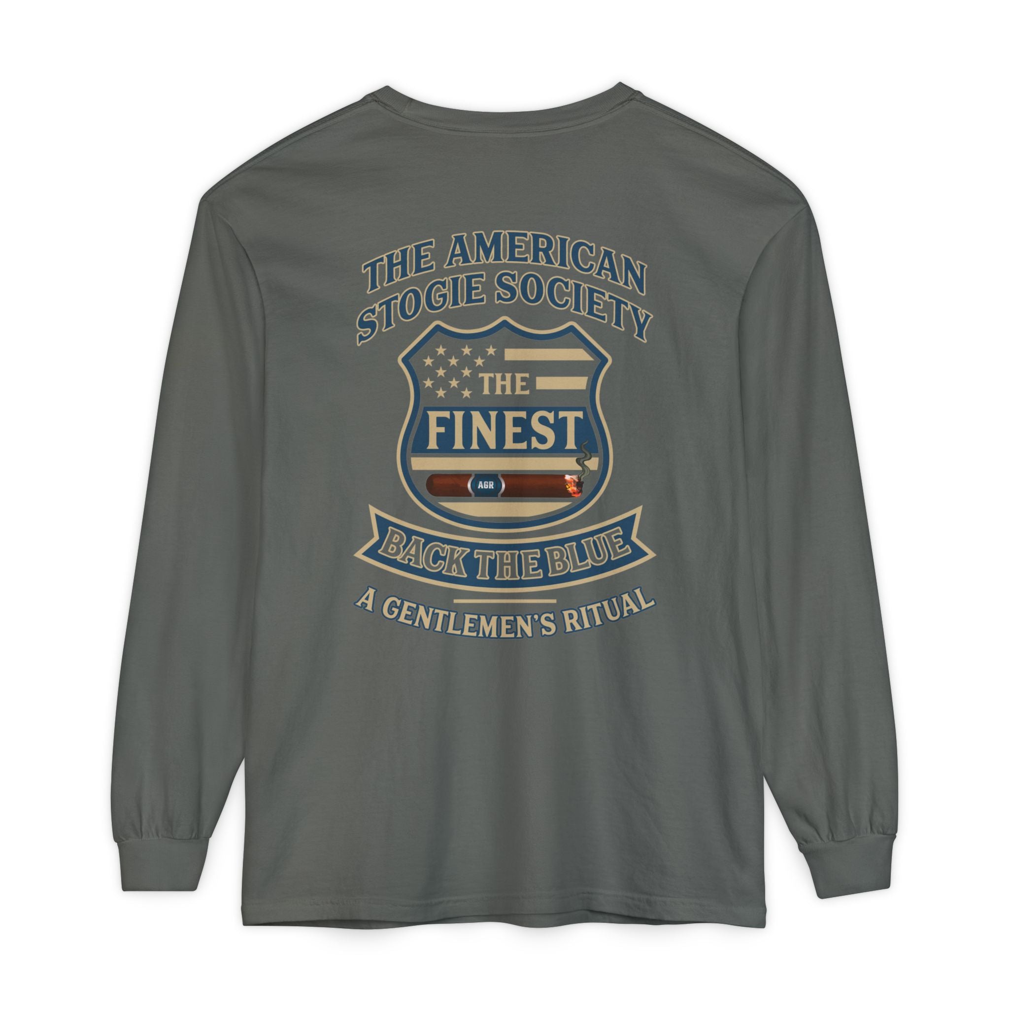 Back The Blue Long Sleeve Tee – The American Stogie Society - A Gentlemen’s Ritual