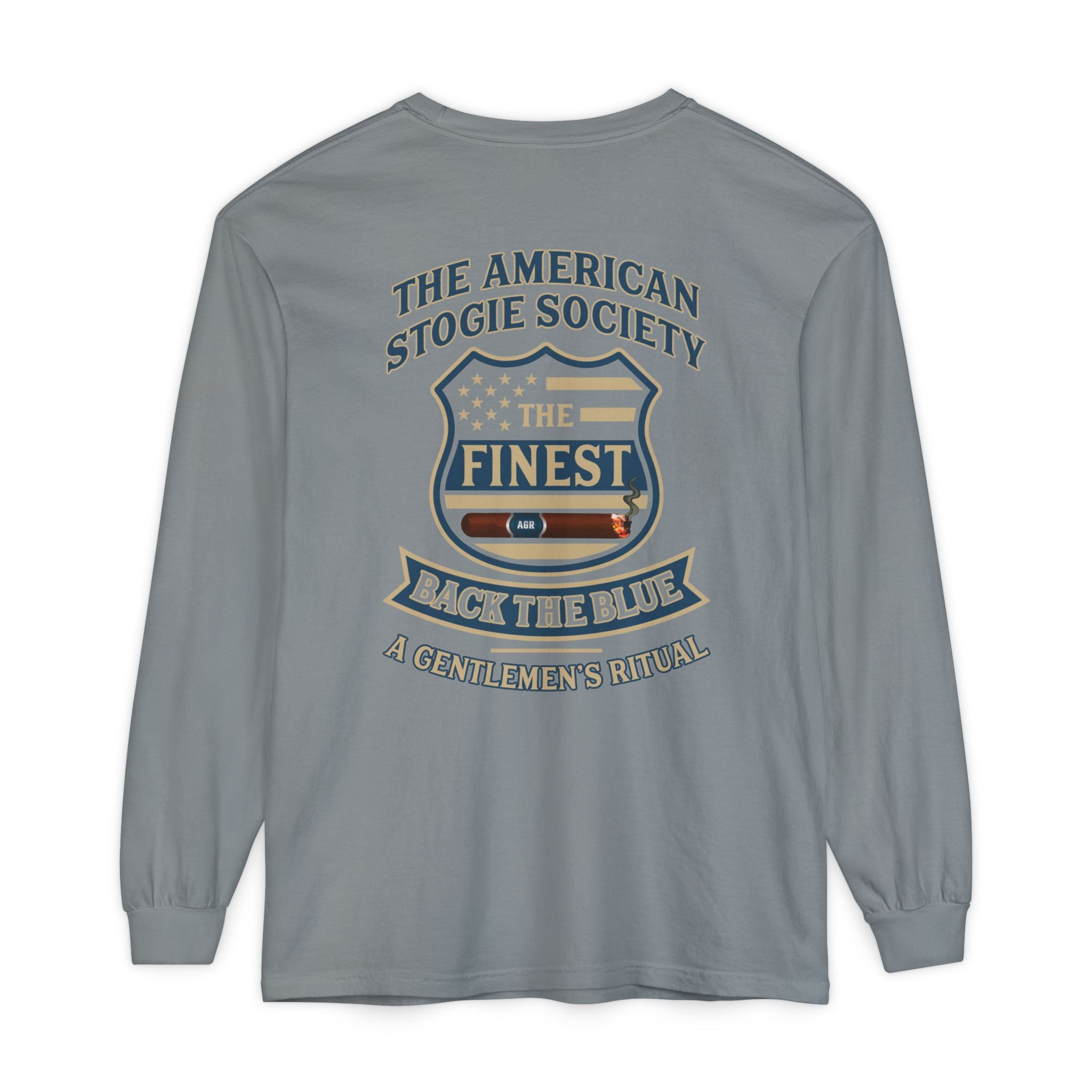 Back The Blue Long Sleeve Tee – The American Stogie Society - A Gentlemen’s Ritual