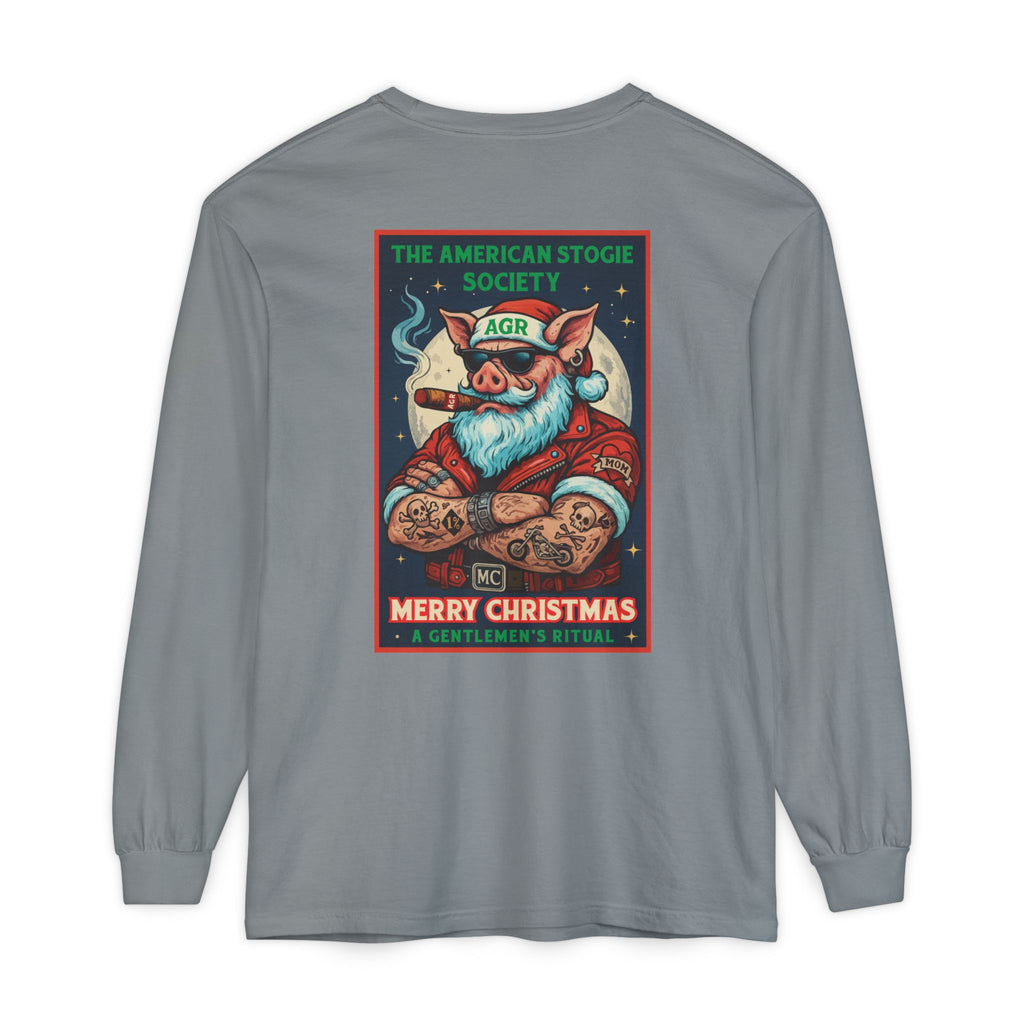 Biker Santa Long Sleeve - A Gentlemen's Ritual