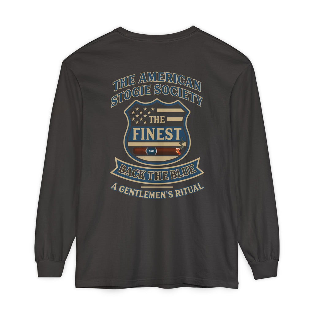 Back The Blue Long Sleeve Tee – The American Stogie Society - A Gentlemen’s Ritual
