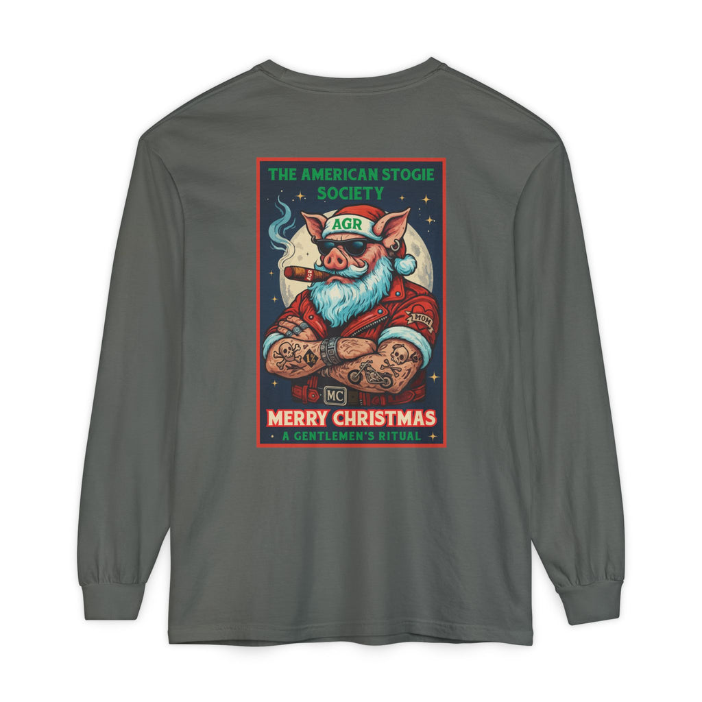 Biker Santa Long Sleeve - A Gentlemen's Ritual