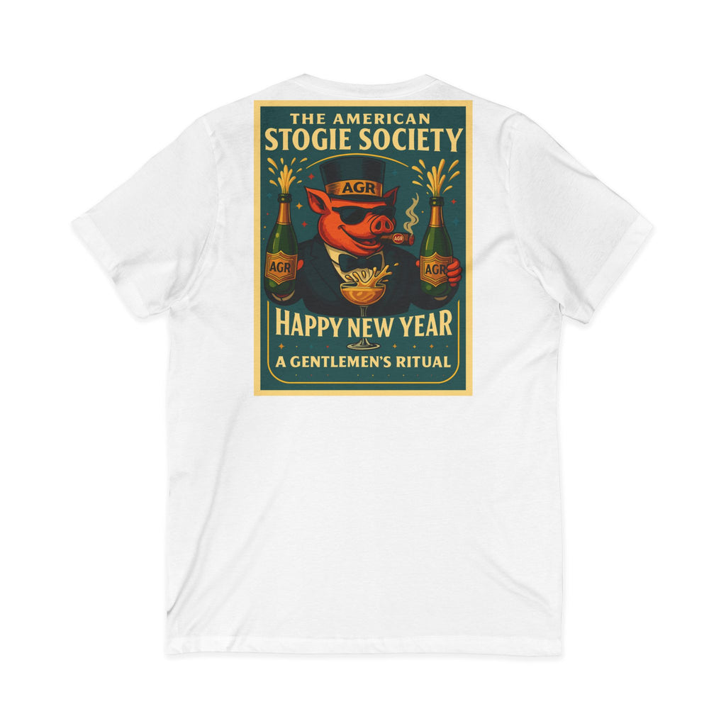 The Happy New Year Celebration V-Neck - The American Stogie Society - A Gentlemen’s Ritual