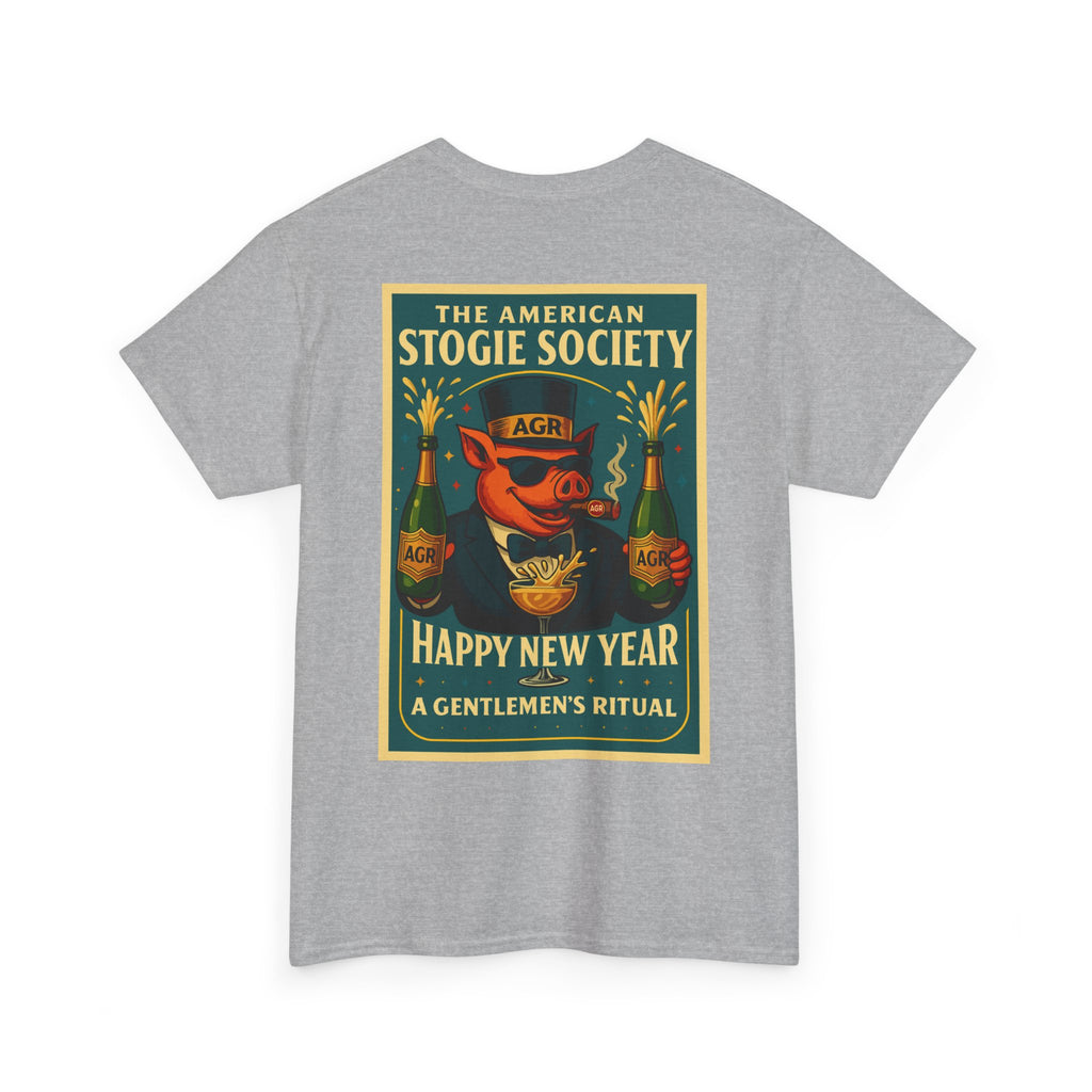 The Happy New Year Celebration Tee - The American Stogie Society - A Gentlemen’s Ritual