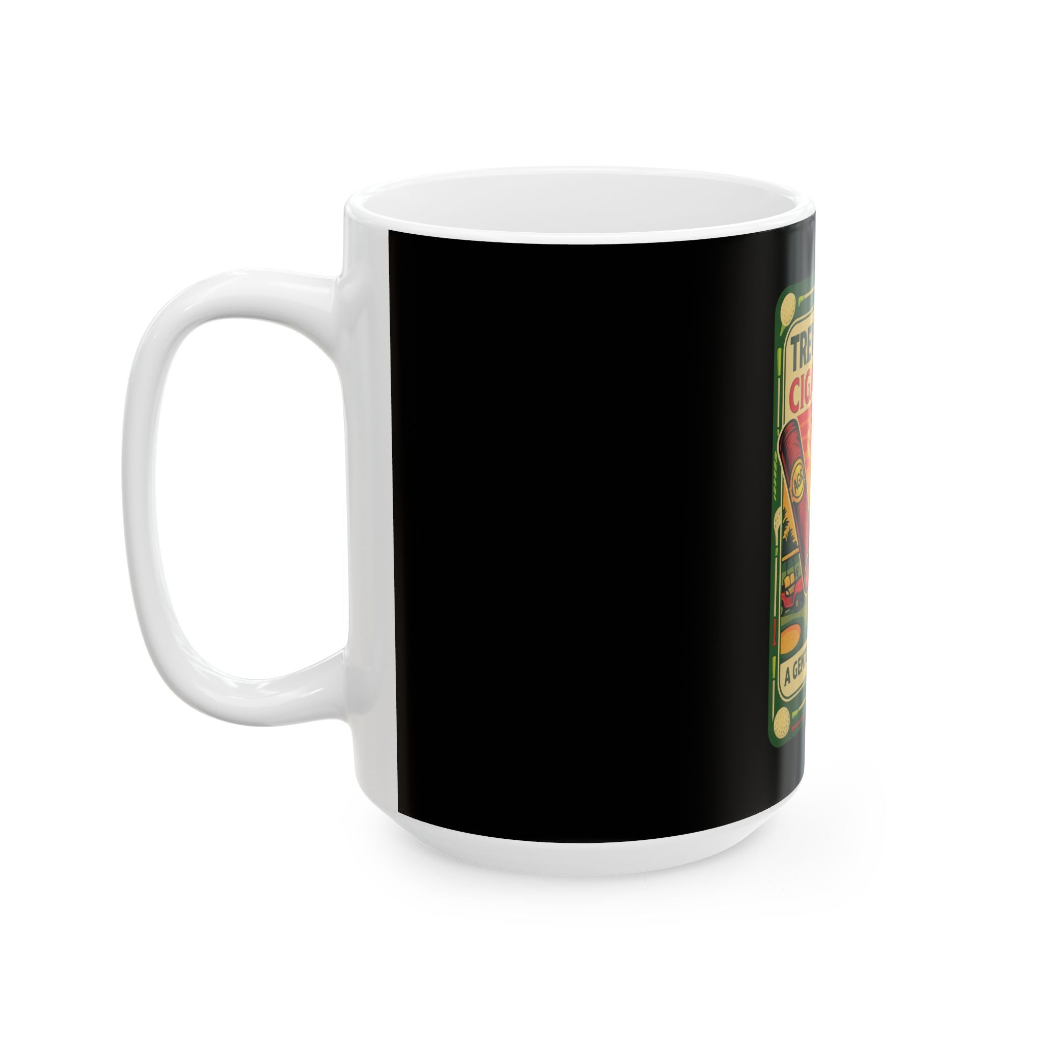 Treviso Bay Golf Ceramic Mug – Tropical Cigar Logo Coffee Cup (11oz/15oz)