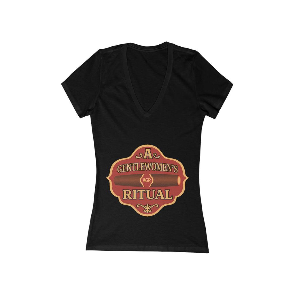 Women's Jersey Short Sleeve Deep V-Neck Tee