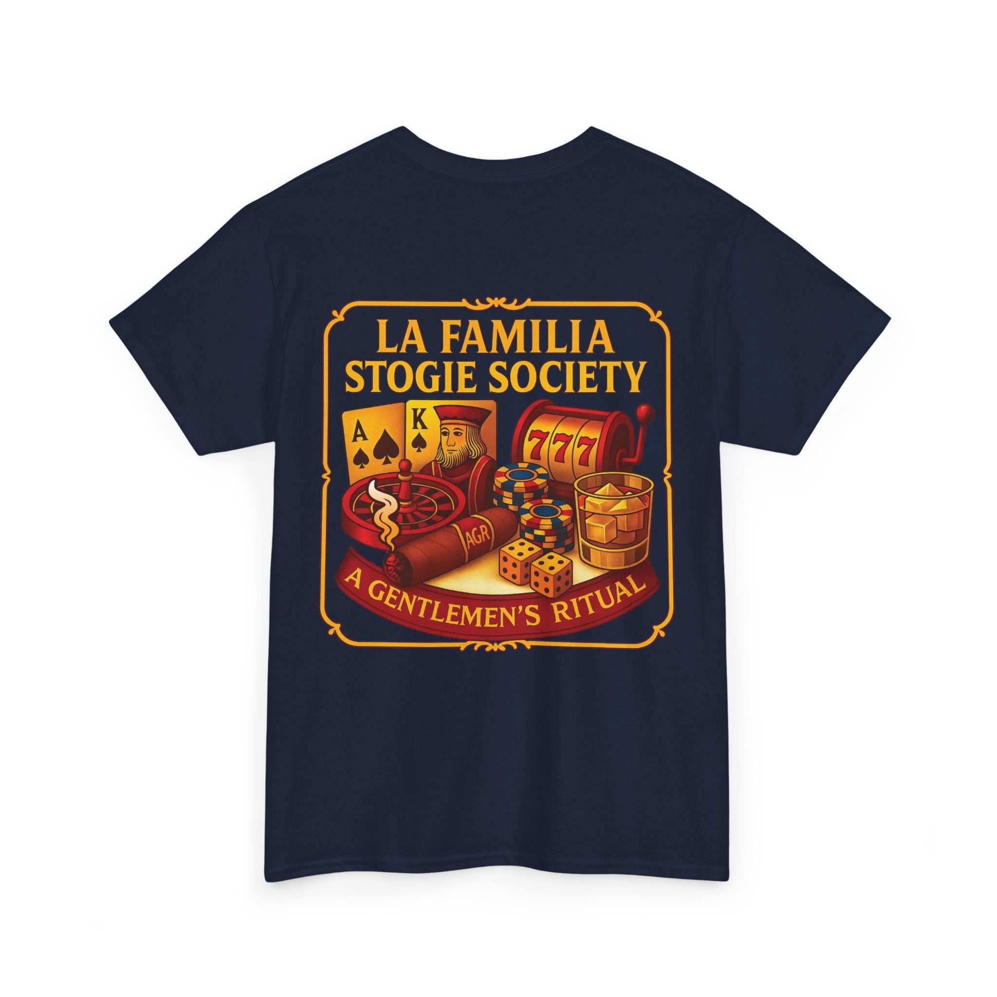 La Familia Stogie Society - Crew Neck Tee – Italian Edition - A Gentlemen’s Ritual